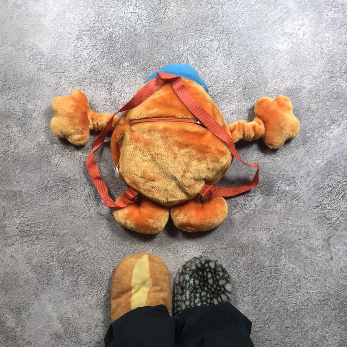 Vintage Vintage Y2K Plush Backpack Toy Streetwear Character Orange O Size ONE SIZE - 4 Thumbnail