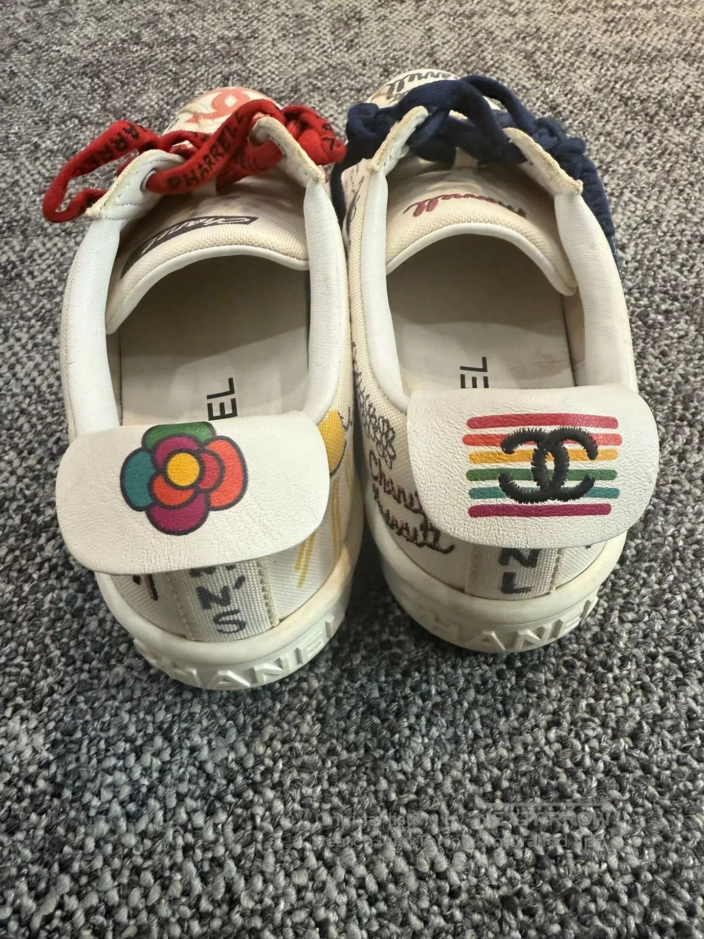 Chanel Chanel x Pharrell Graffiti Sneakers. Size US 6.5 / IT 36.5 - 3 Thumbnail