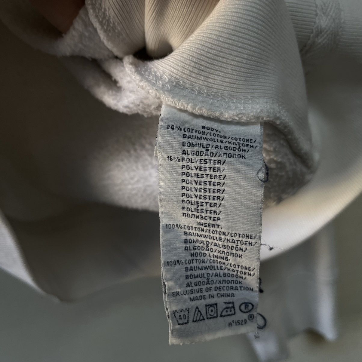 Polo Ralph Lauren Vintage Polo Ralph Lauren Zip Hoodie White Jumper Size US L / EU 52-54 / 3 - 8 Thumbnail