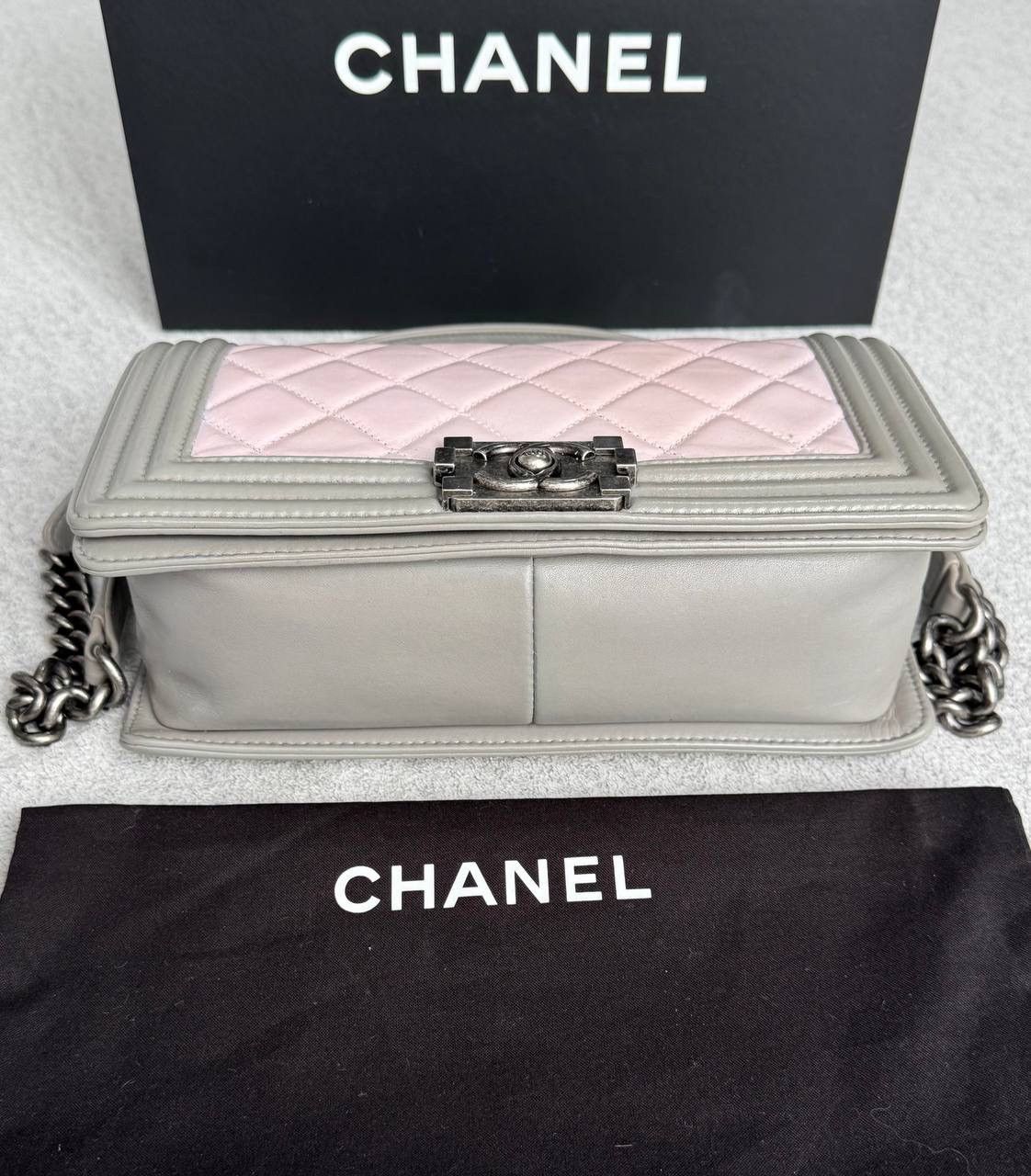 Chanel Chanel Ombre Boy Quilted Flap Bag Medium Size ONE SIZE - 6 Thumbnail