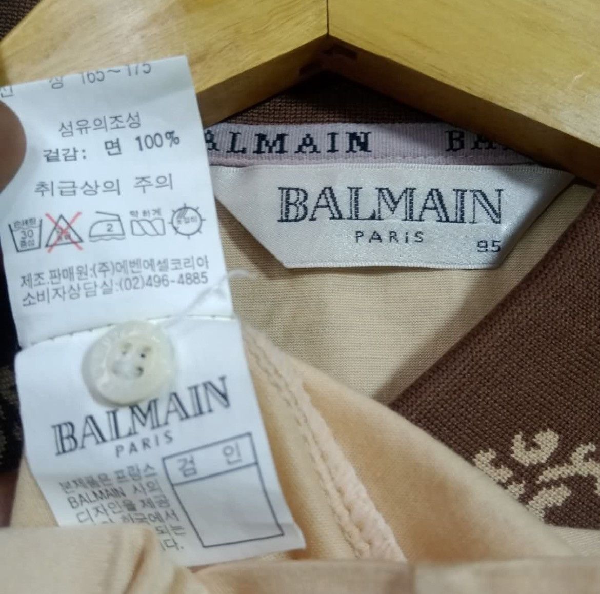 Balmain × Pierre Balmain Vintage Balmain Polo Shirt Size US M / EU 48-50 / 2 - 3 Thumbnail
