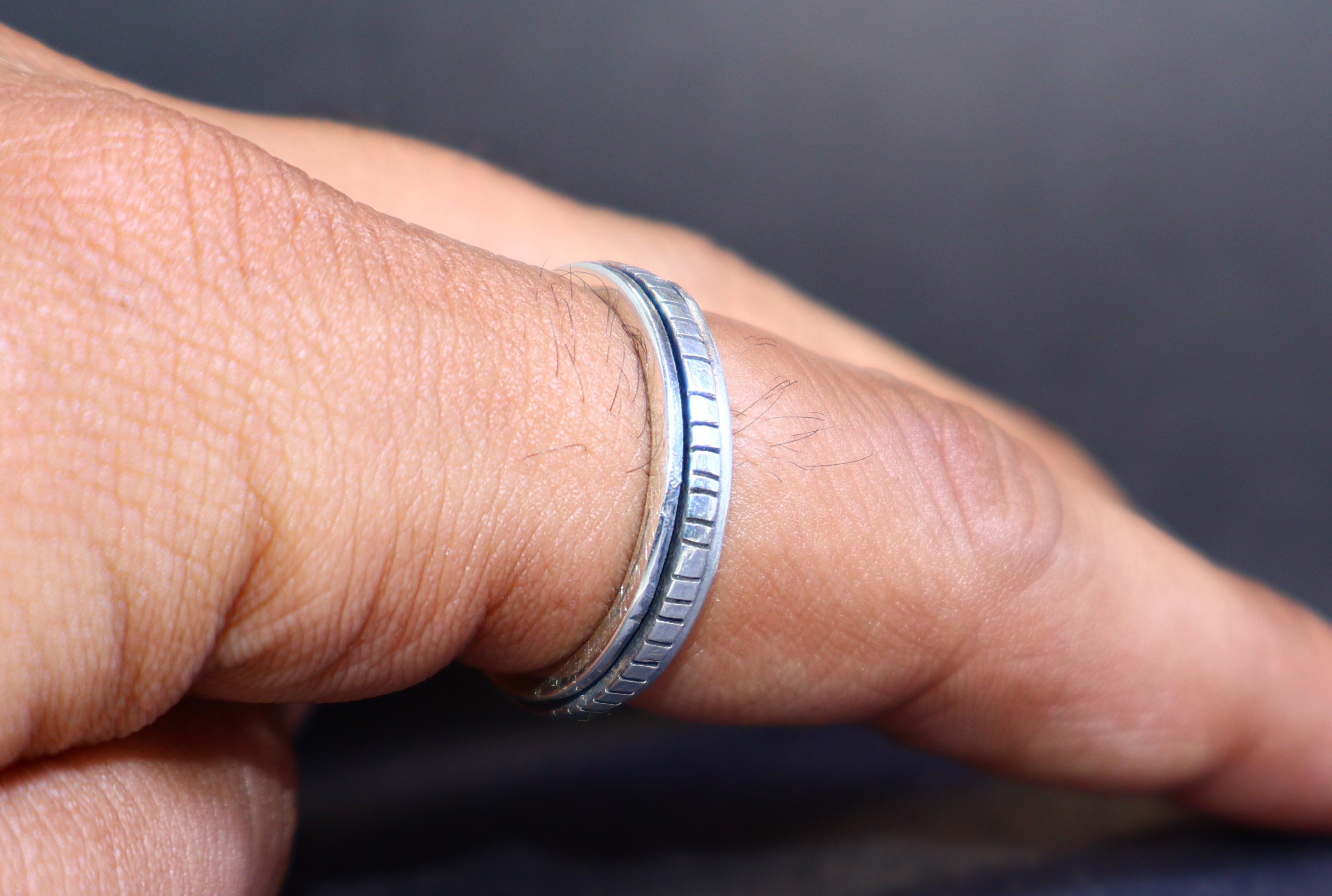 Handmade Spinner Ring, Handmade Boho Ring, 925 Sterling Silver Ring, Size ONE SIZE - 3 Thumbnail
