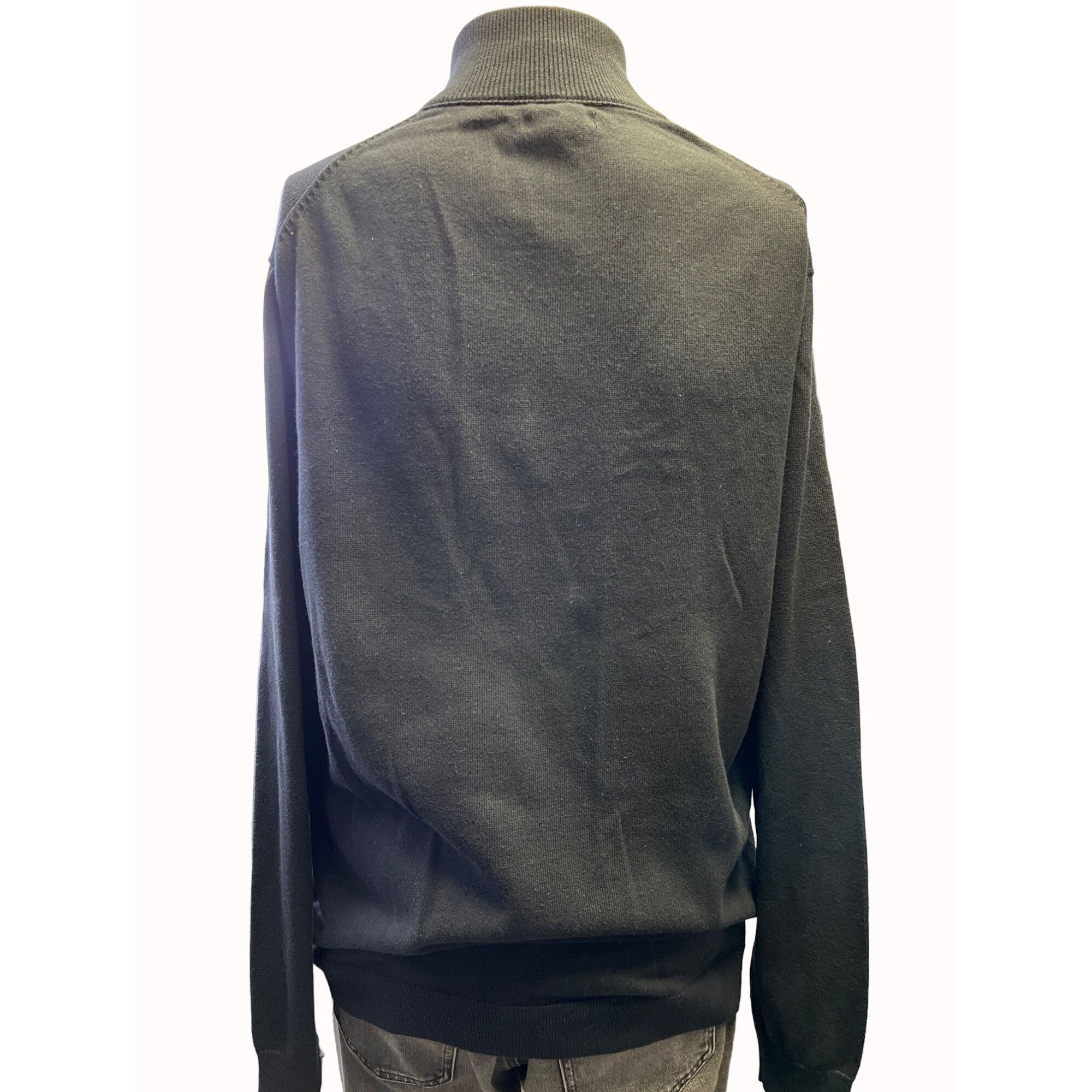 Alfani Alfani Mens Black Pullover Quater Zip Sweatshirt Size L SKU Size US L / EU 52-54 / 3 - 2 Thumbnail