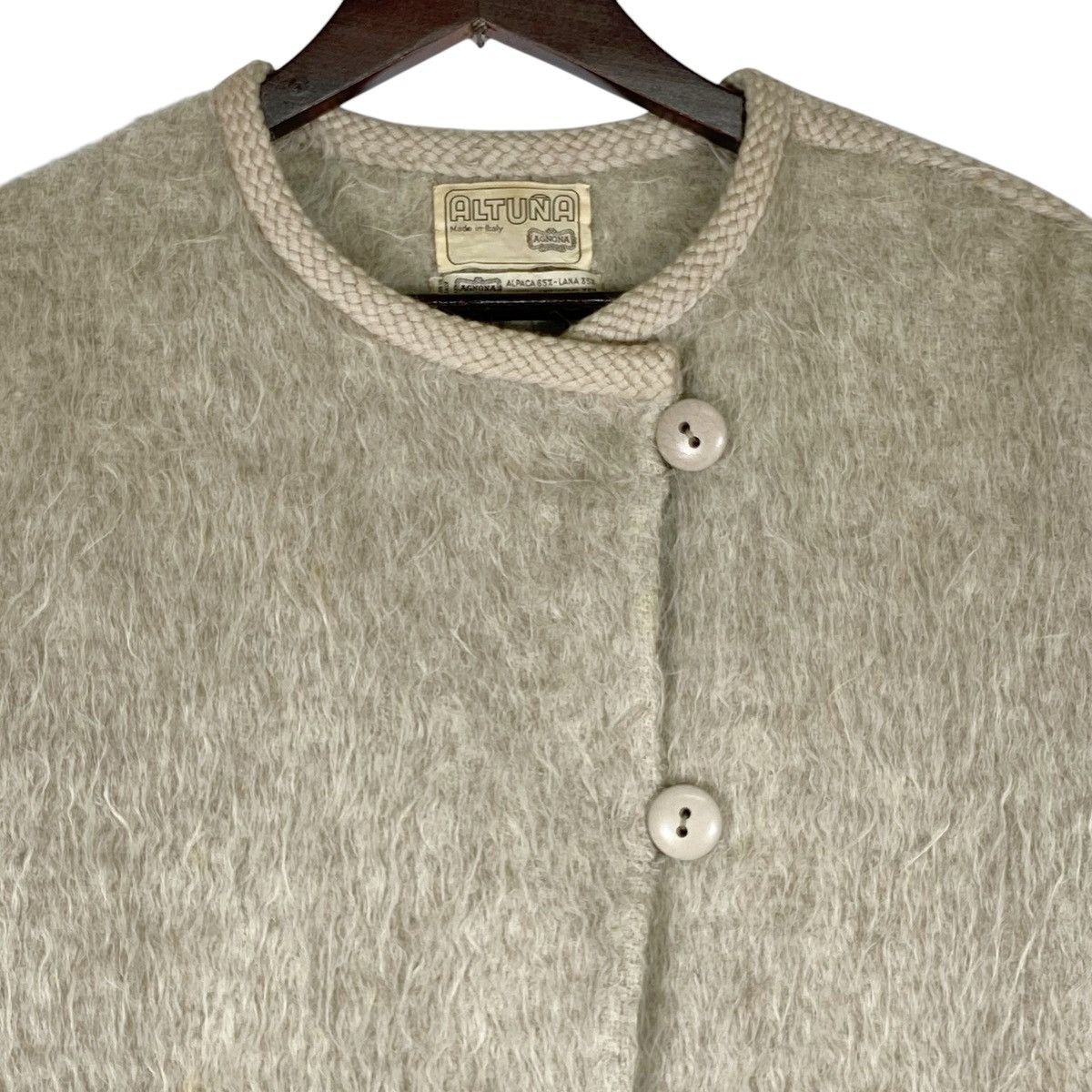 Agnona Vintage Altuna Agnona Alpaca Wool Coat Made in Italy Size S / US 4 / IT 40 - 9 Thumbnail