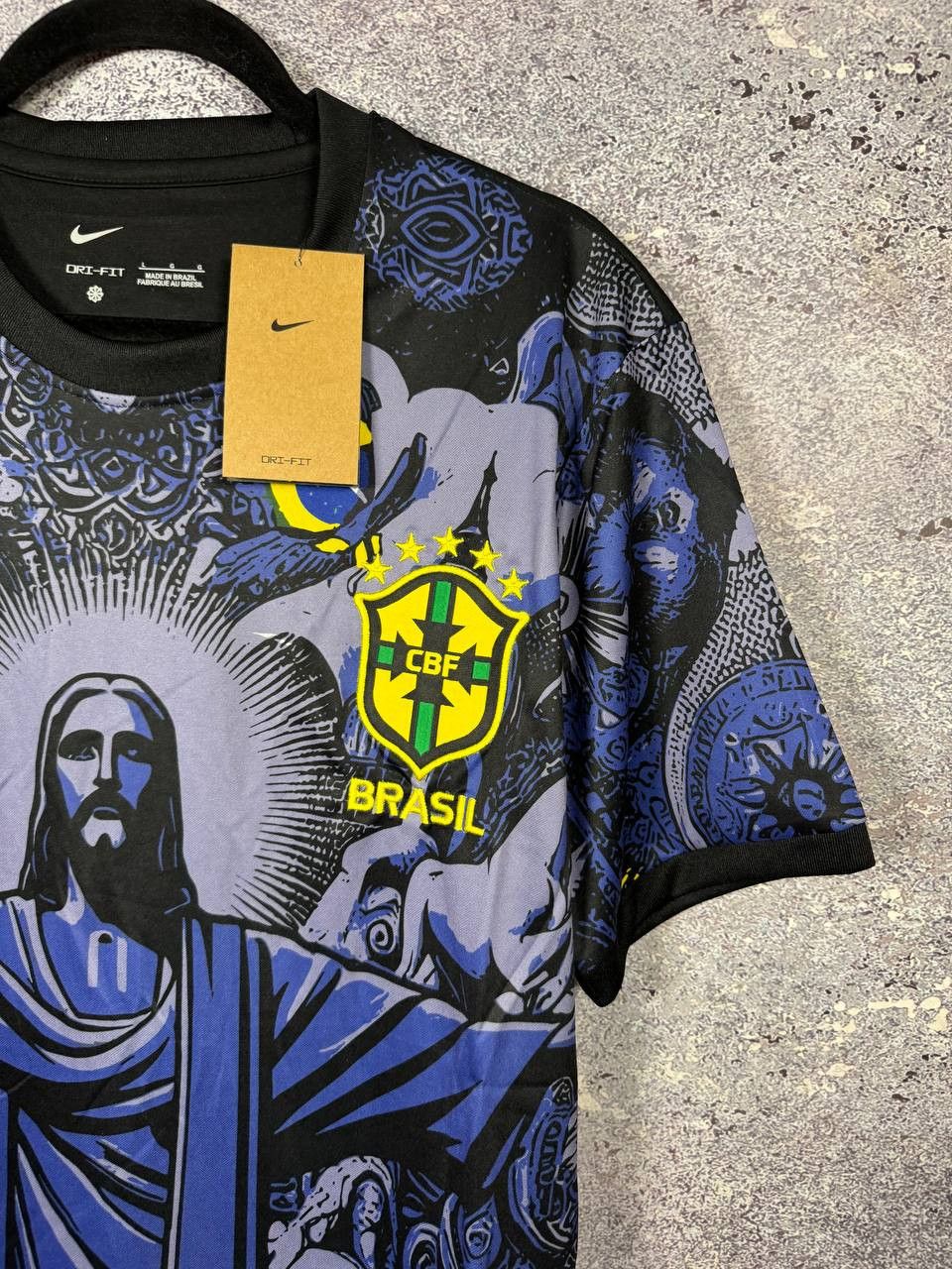 Other Brazil Rio de Janeiro Jesus AOP Fan Soccer Jersey Blokcore Size US L / EU 52-54 / 3 - 6 Thumbnail