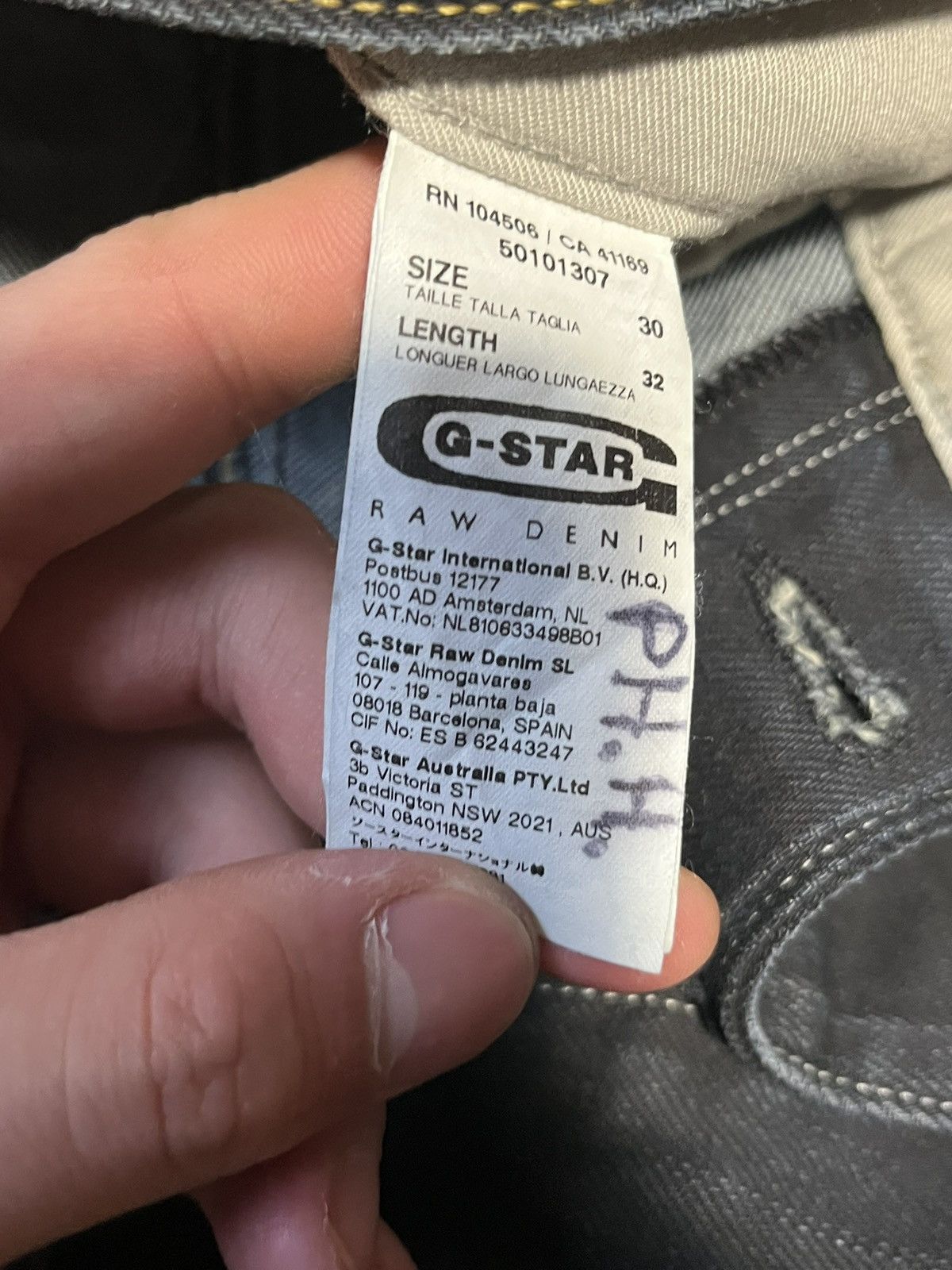 G-Star Rare Vintage G-Star Raw Denim Jeans Avant-Garde Y2K Size US 32 / EU 48 - 11 Thumbnail