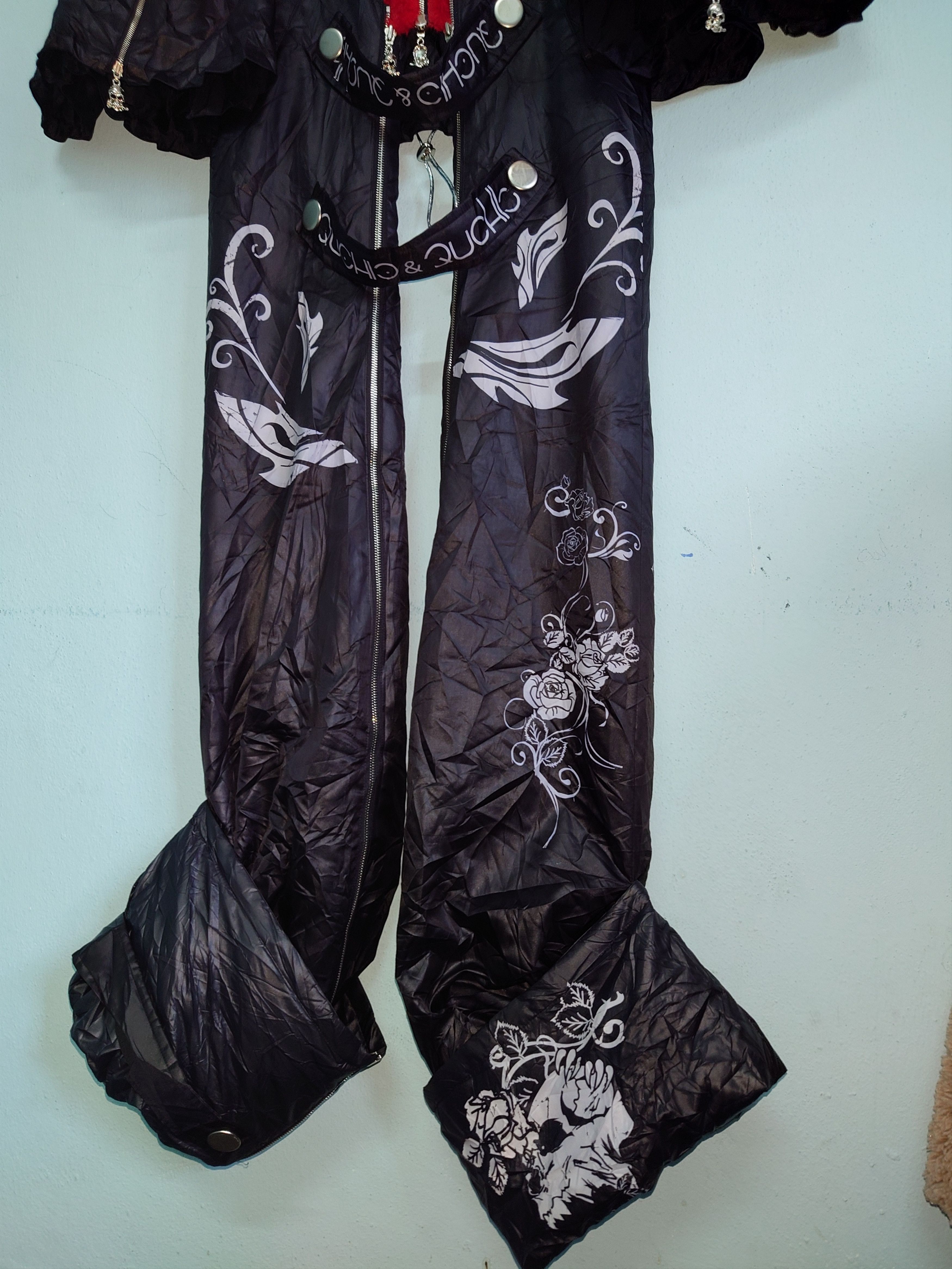 Other Archival QUCHIC&QUCHIC Gothic Punk Skull-Owl Jumpsuit Size M / US 6-8 / IT 42-44 - 5 Thumbnail