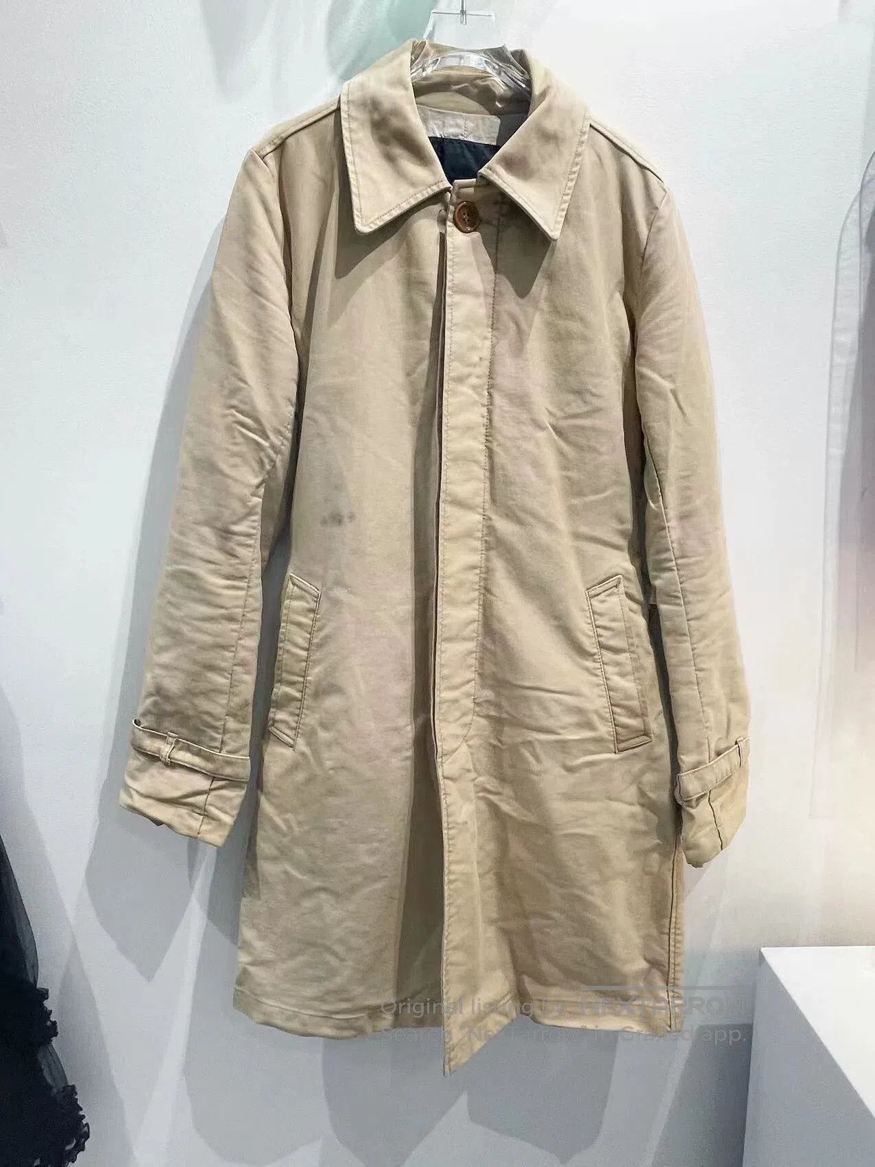 TALKING ABOUT THE ABSTRACTION Vintage Deconstructed Beige Overcoat. Size US M / EU 48-50 / 2 - 1 Thumbnail