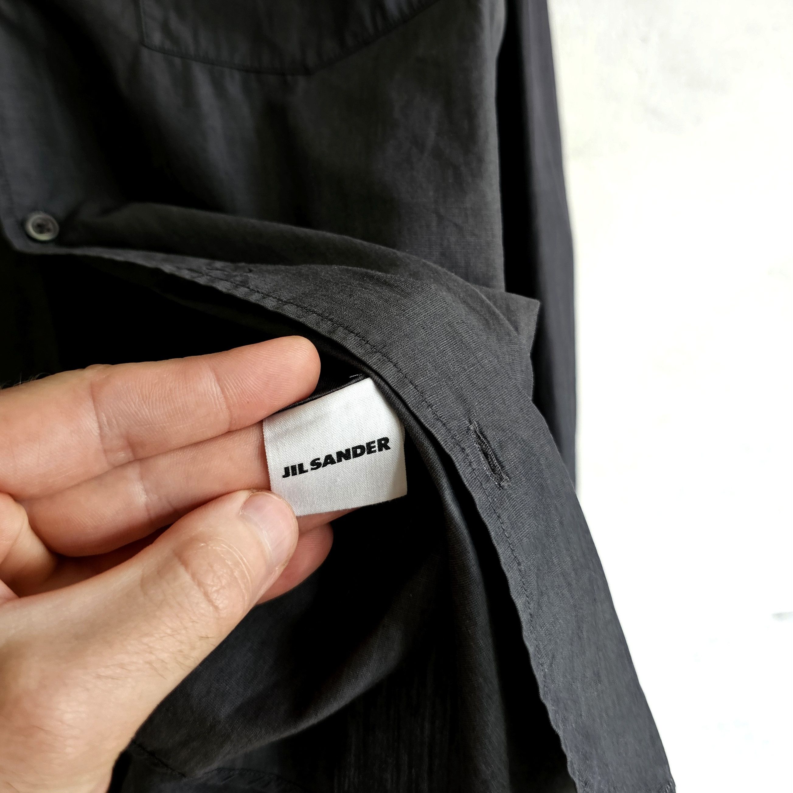 Jil Sander Jil Sander gray cotton shirt Size US M / EU 48-50 / 2 - 8 Thumbnail
