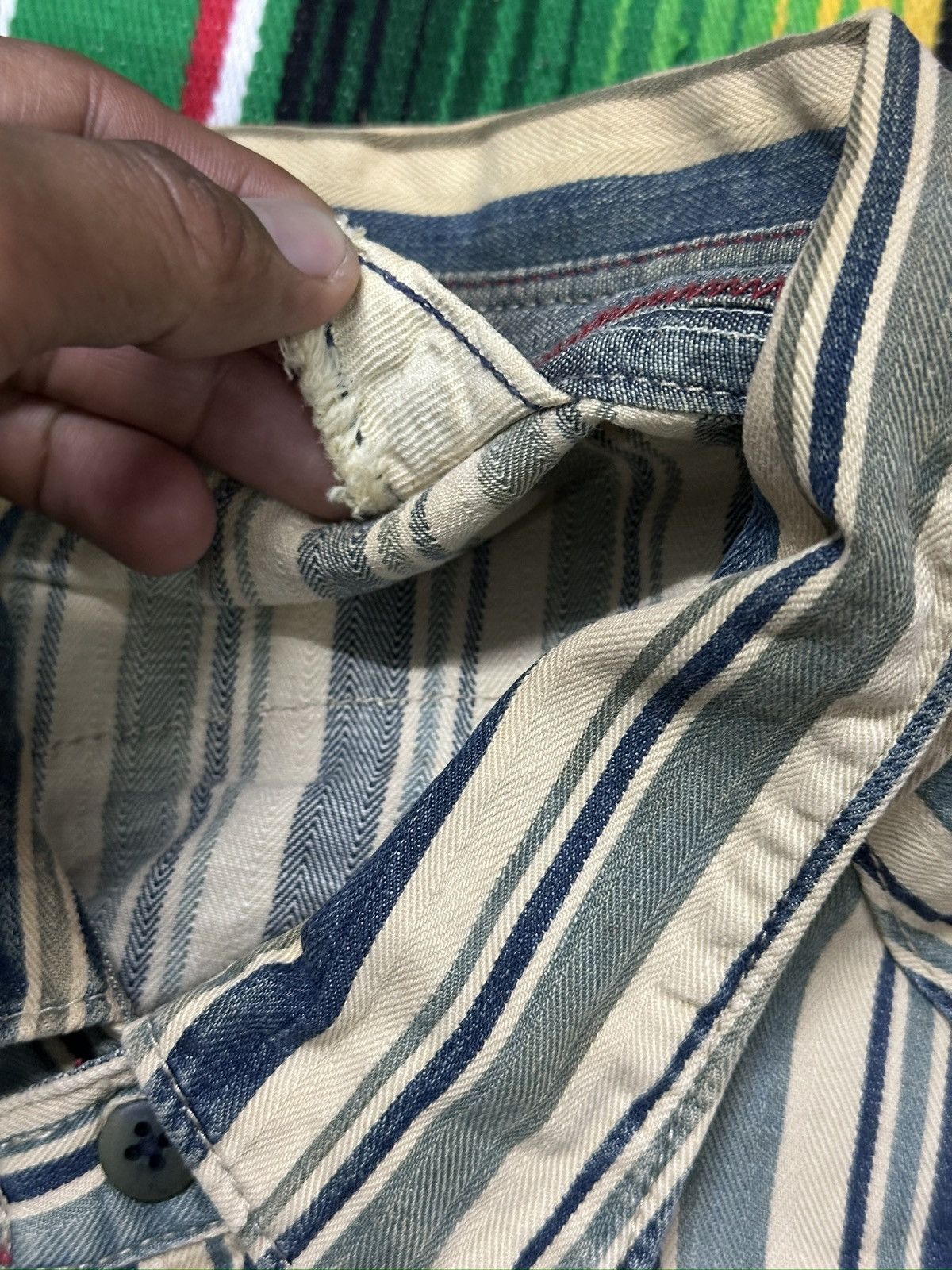 Vintage Western Flannel Stripe 45 RPM .