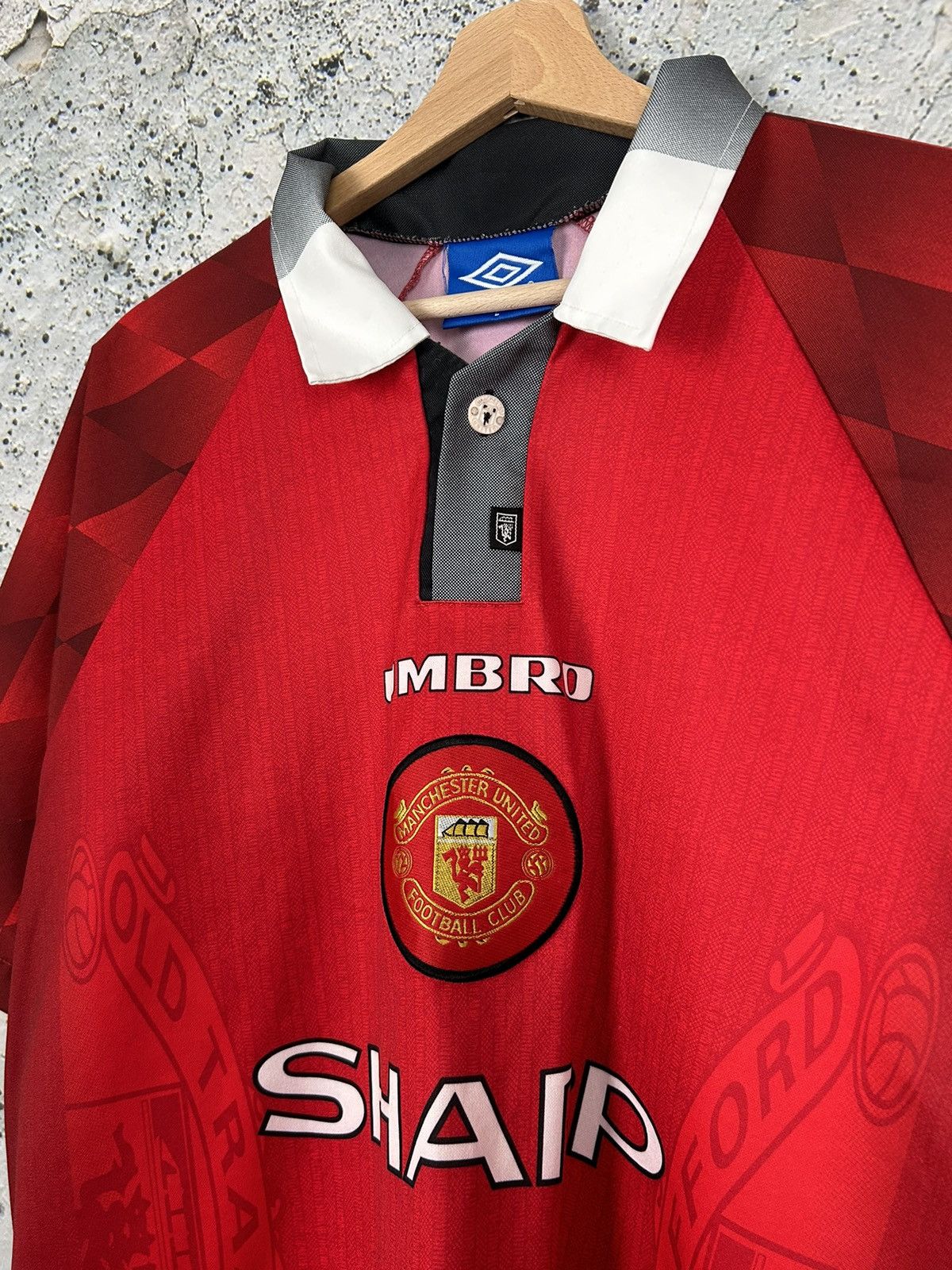 Vintage Vintage Umbro Manchester United 1997 Soccer Jersey Football Size US L / EU 52-54 / 3 - 3 Thumbnail