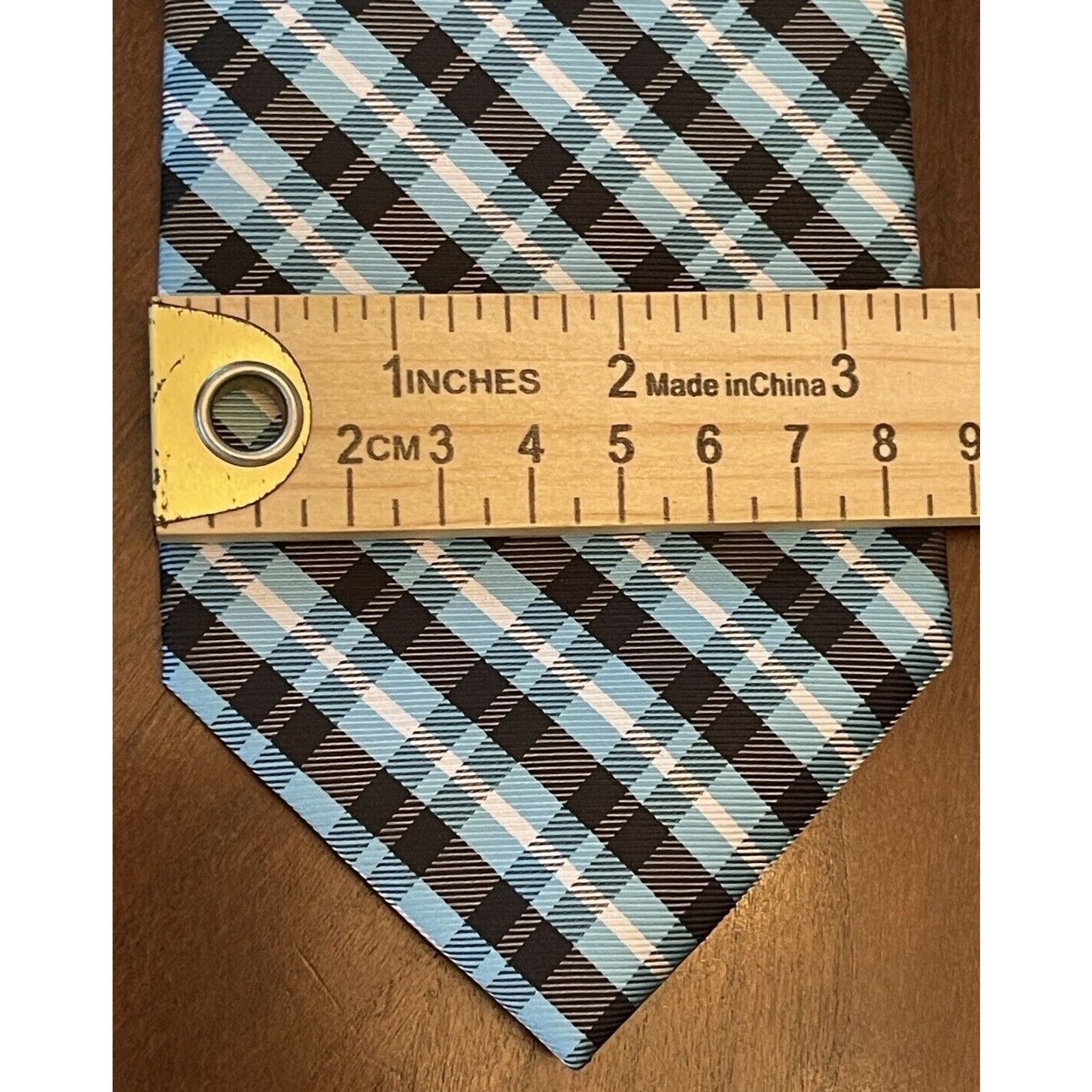 Other Adolfo Blue Black Hand Made 100% Polyester Made In China Size ONE SIZE - 4 Thumbnail