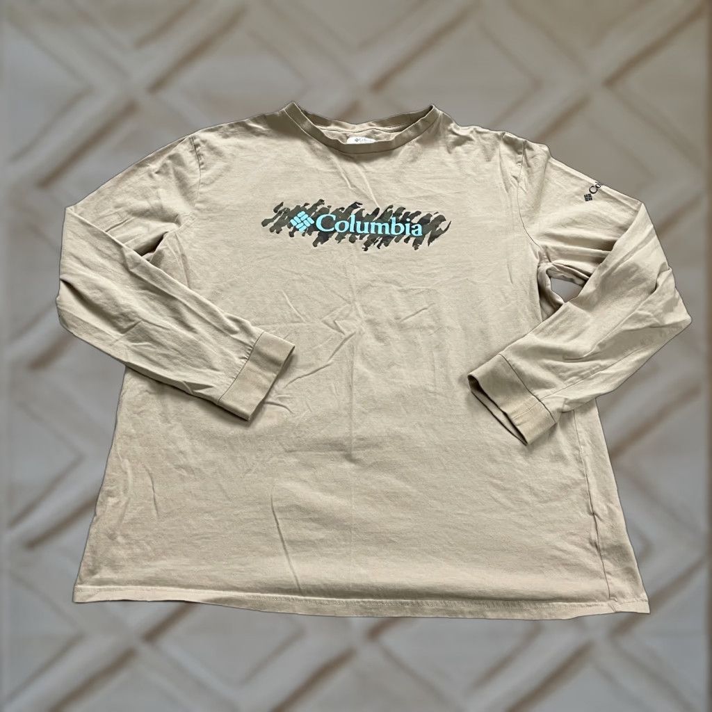 Vintage Columbia T-Shirt Unisex Crew Neck 2XL Brown Cotton Graphic Long Sleeve Casual Shirt Size US XXL / EU 58 / 5 - 1 Thumbnail