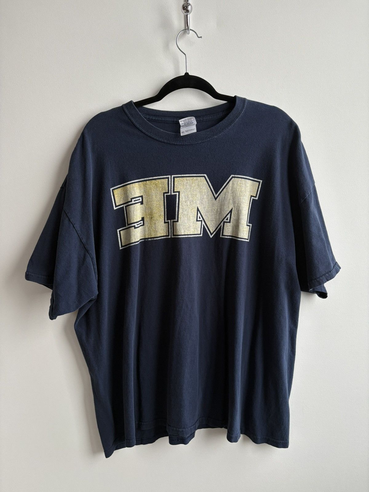 Eminem Vintage y2k Streetwear Faded Eminem Michigan Varsity T-shirt Size US XXL / EU 58 / 5 - 1 Thumbnail
