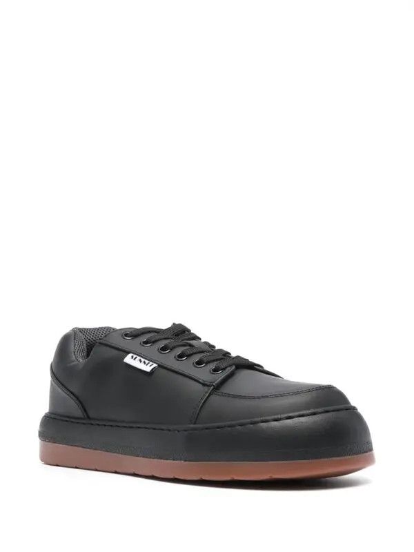 Sunnei o1mle1025 Unisex Dreamy Leather Shoes in Black Size US 5 / EU 37 - 2 Thumbnail