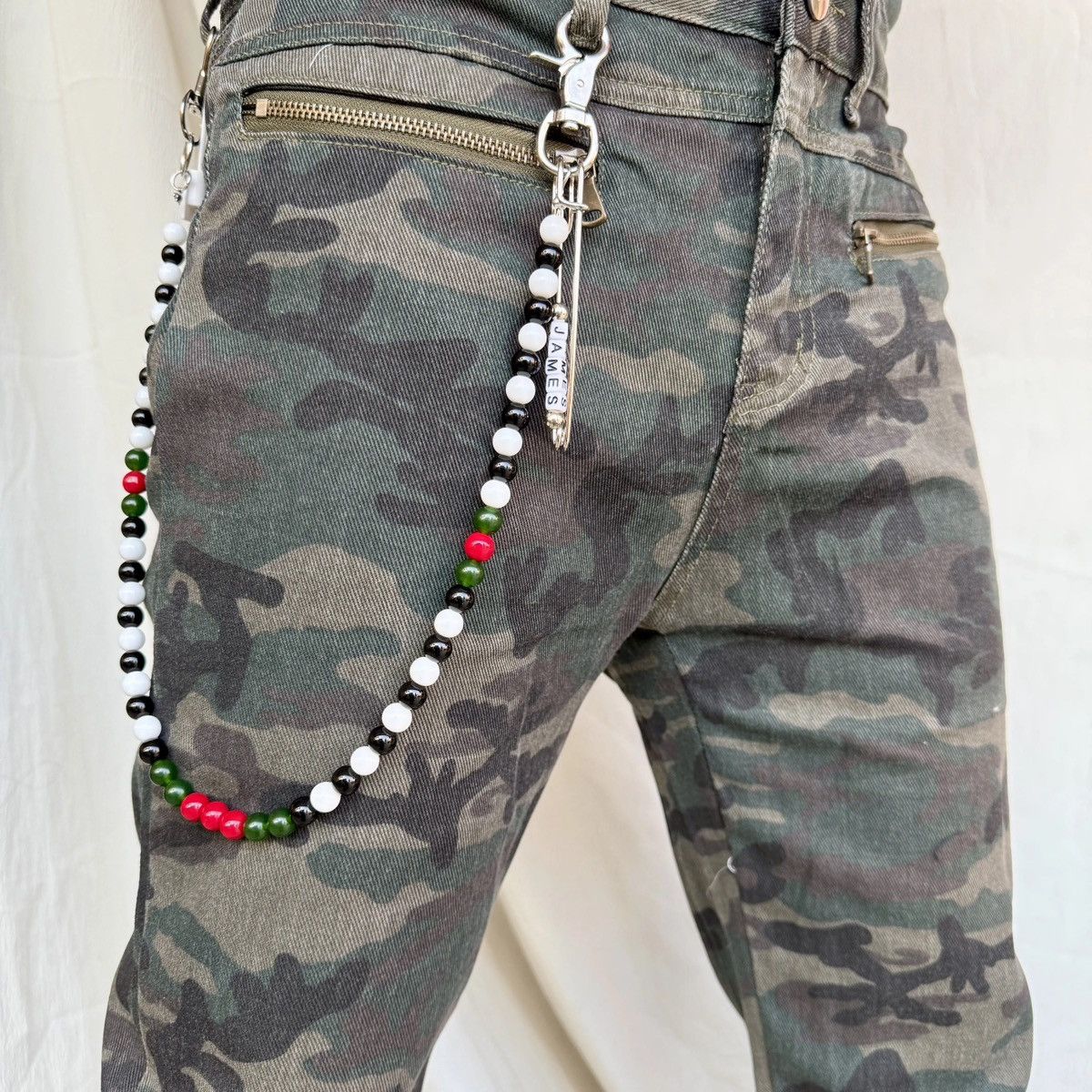 Jewelry Hip Hop Punk Style Waist Pants Chain in Silver, Men's