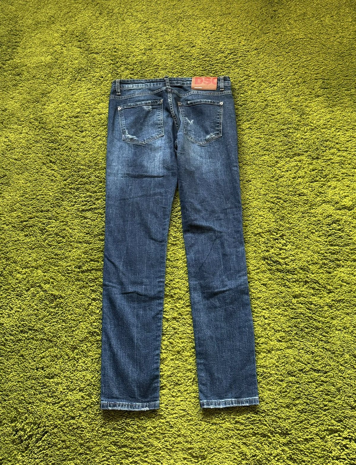 Designer × Dsquared2 Dsquared2 avant garde factory faded painted jeans denim Size US 34 / EU 50 - 2 Thumbnail