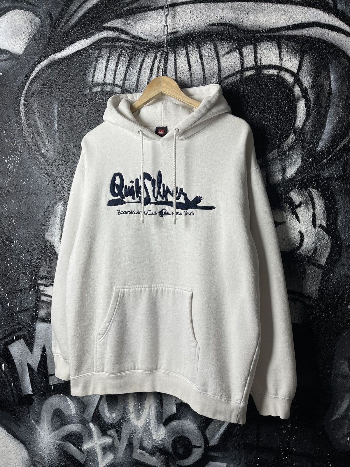 Quiksilver × Vintage Y2K Quiksilver Boardrider New York Hoodie Size US L / EU 52-54 / 3 - 1 Thumbnail