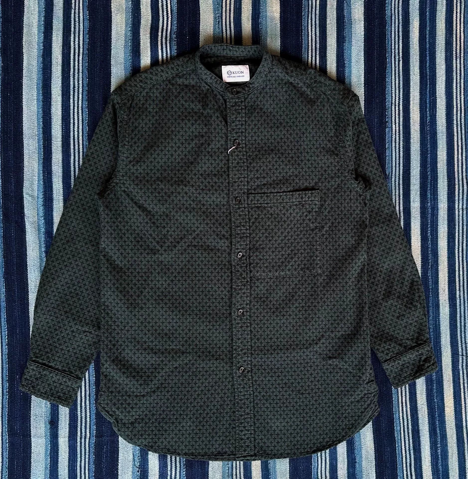 KUON kuon cross sashiko long sleeve shirt Size US S / EU 44-46 / 1 - 1 Thumbnail
