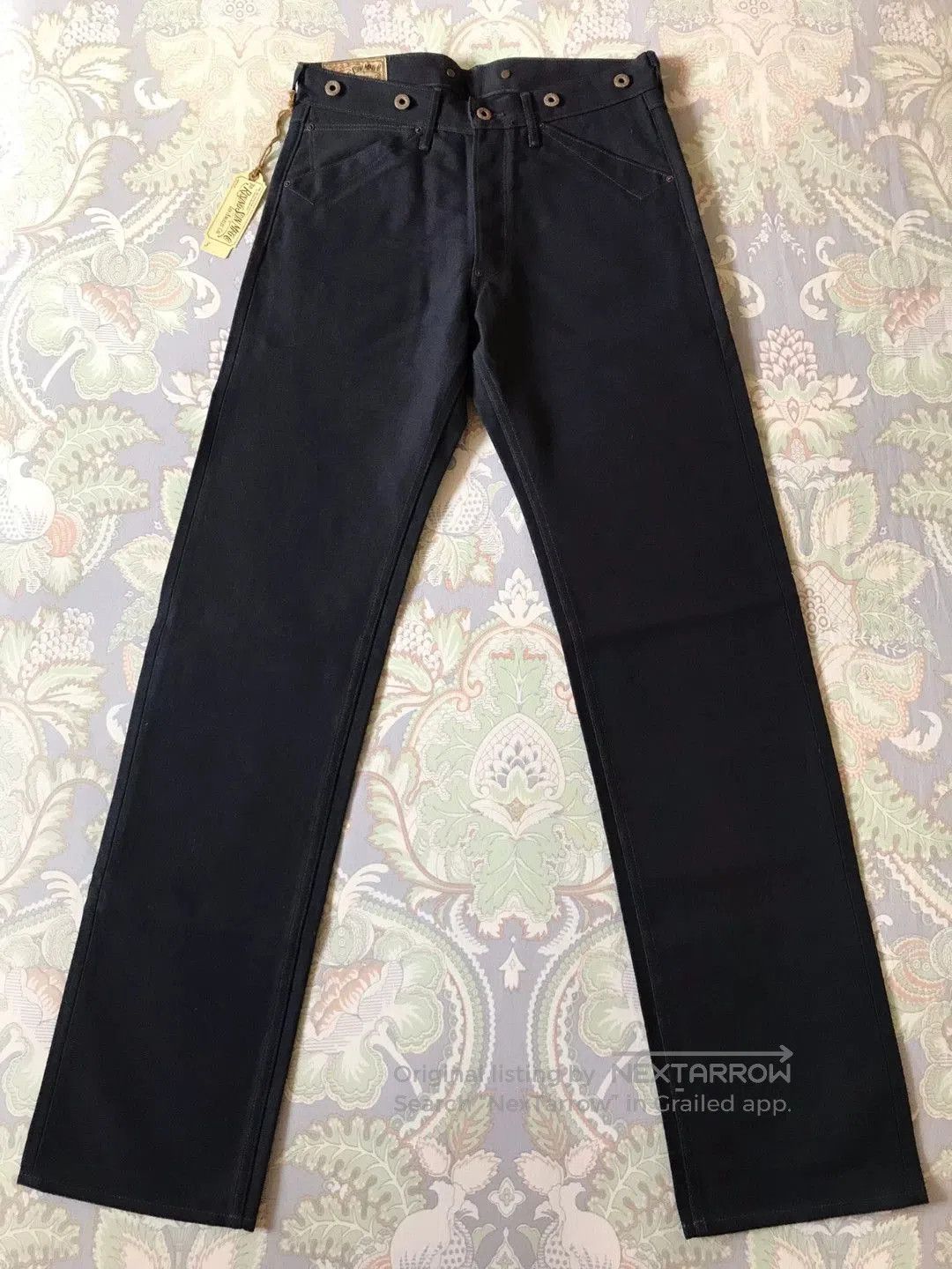 Rising Sun & Co. Rising Sun Blacksmith Navy Canvas Work Pants. Size US 29 - 2 Thumbnail