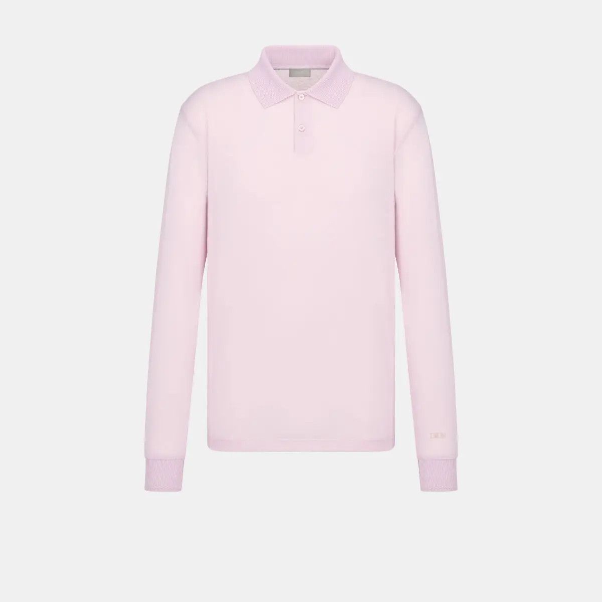 o1w1db10324 Long Sleeved Polo Shirt in Pink