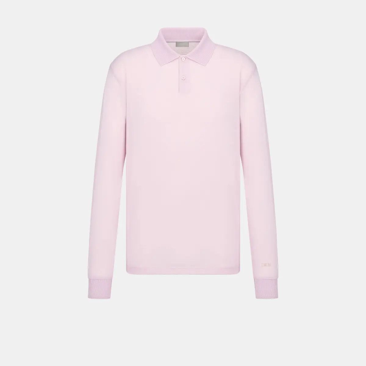 image of Dior O1W1Db10324 Long Sleeved Polo Shirt In Pink, Men's (Size XS)