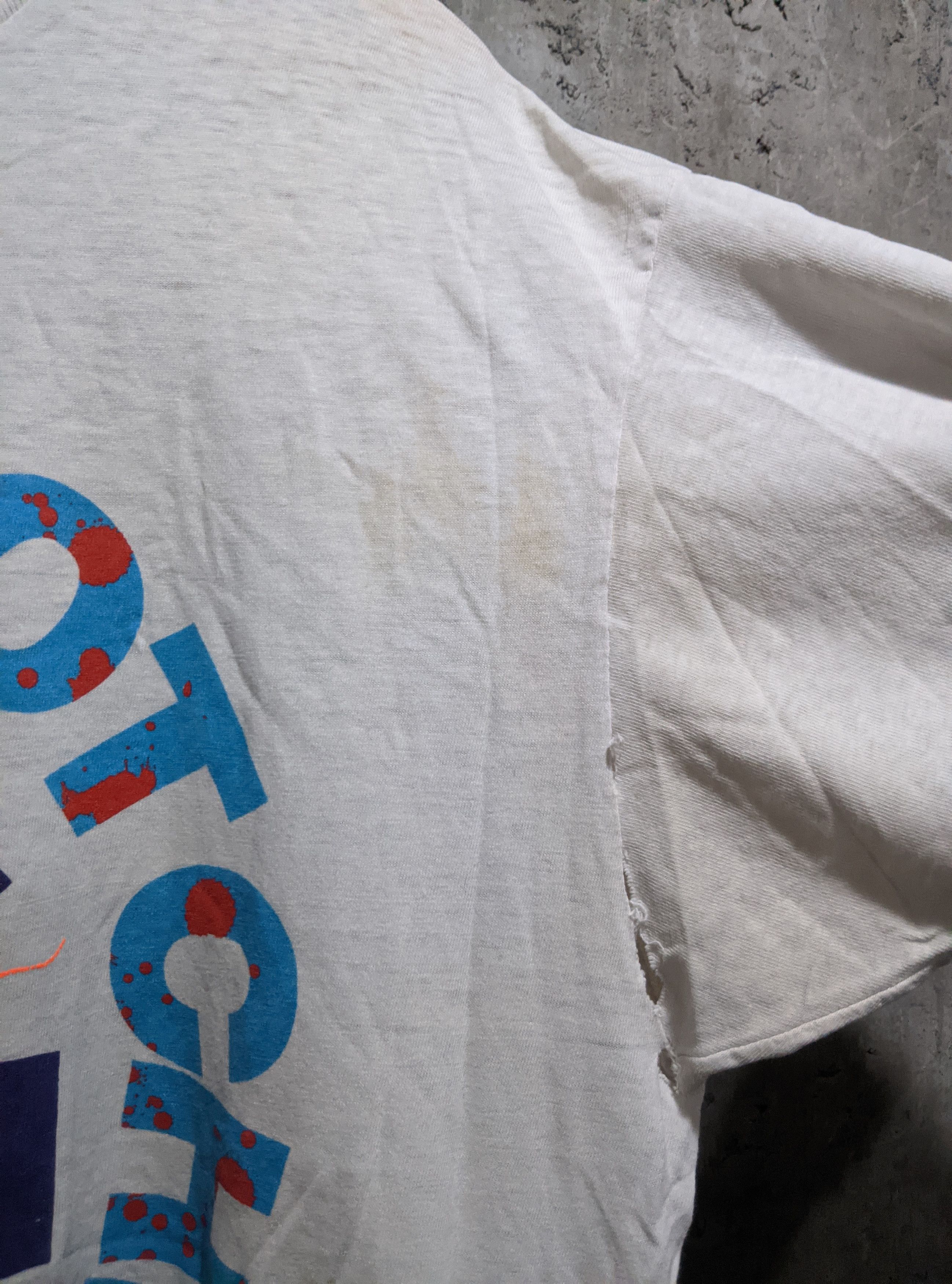 Band Tees Vintage 1990 thrashed red hot chili peppers sperm t shirt Size US XL / EU 56 / 4 - 5 Thumbnail