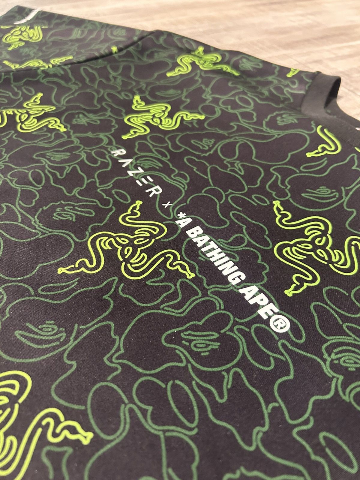 Bape Bape x Razer Neon Camo Team Jersey Tee Size US XXL / EU 58 / 5 - 4 Thumbnail