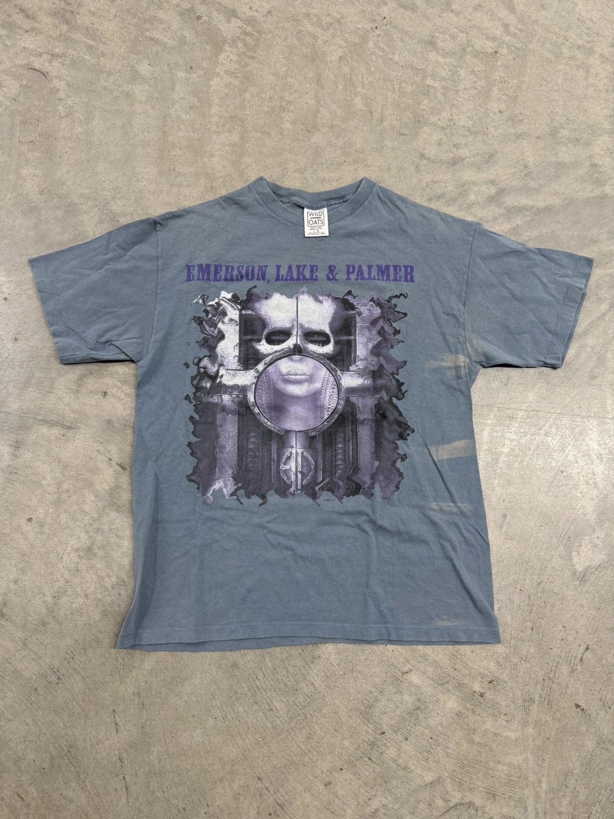 Vintage H.R. Giger Emerson, Lake & Palmer 1996 World Tour T-Shirt Size US L / EU 52-54 / 3 - 1 Thumbnail