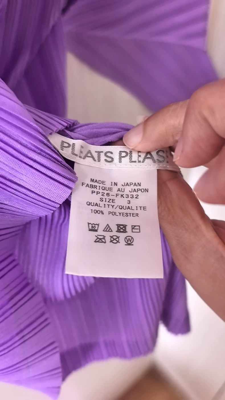 Issey Miyake Issey Miyake size:3 Purple ribbed top with pleated short s Size M / US 6-8 / IT 42-44 - 2 Thumbnail