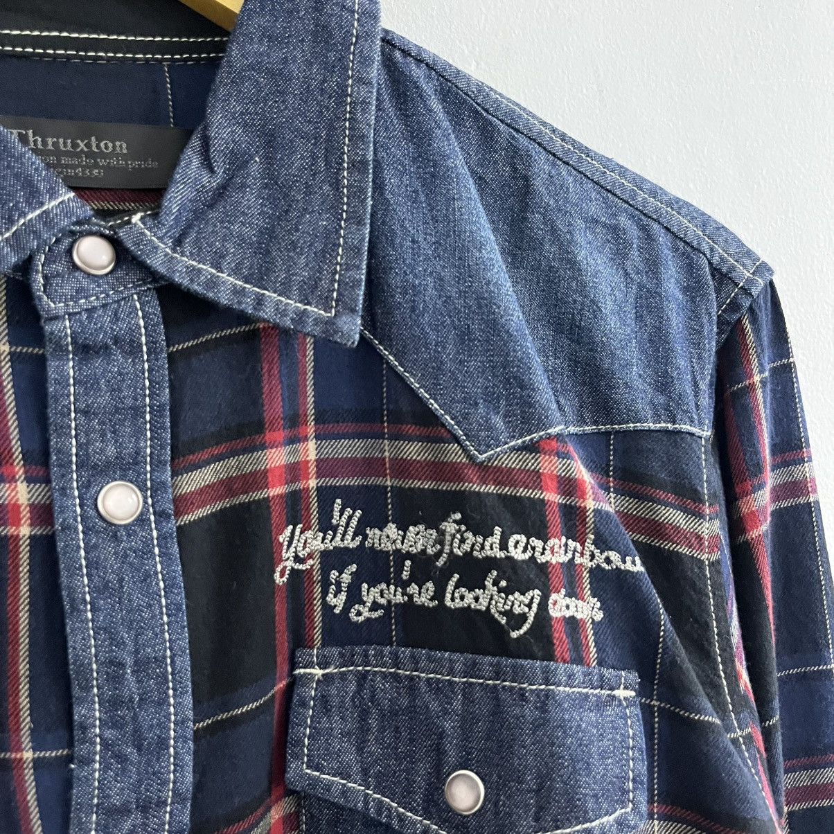 Japanese Brand Thruxton Flannel Western Shirt Size US M / EU 48-50 / 2 - 4 Thumbnail