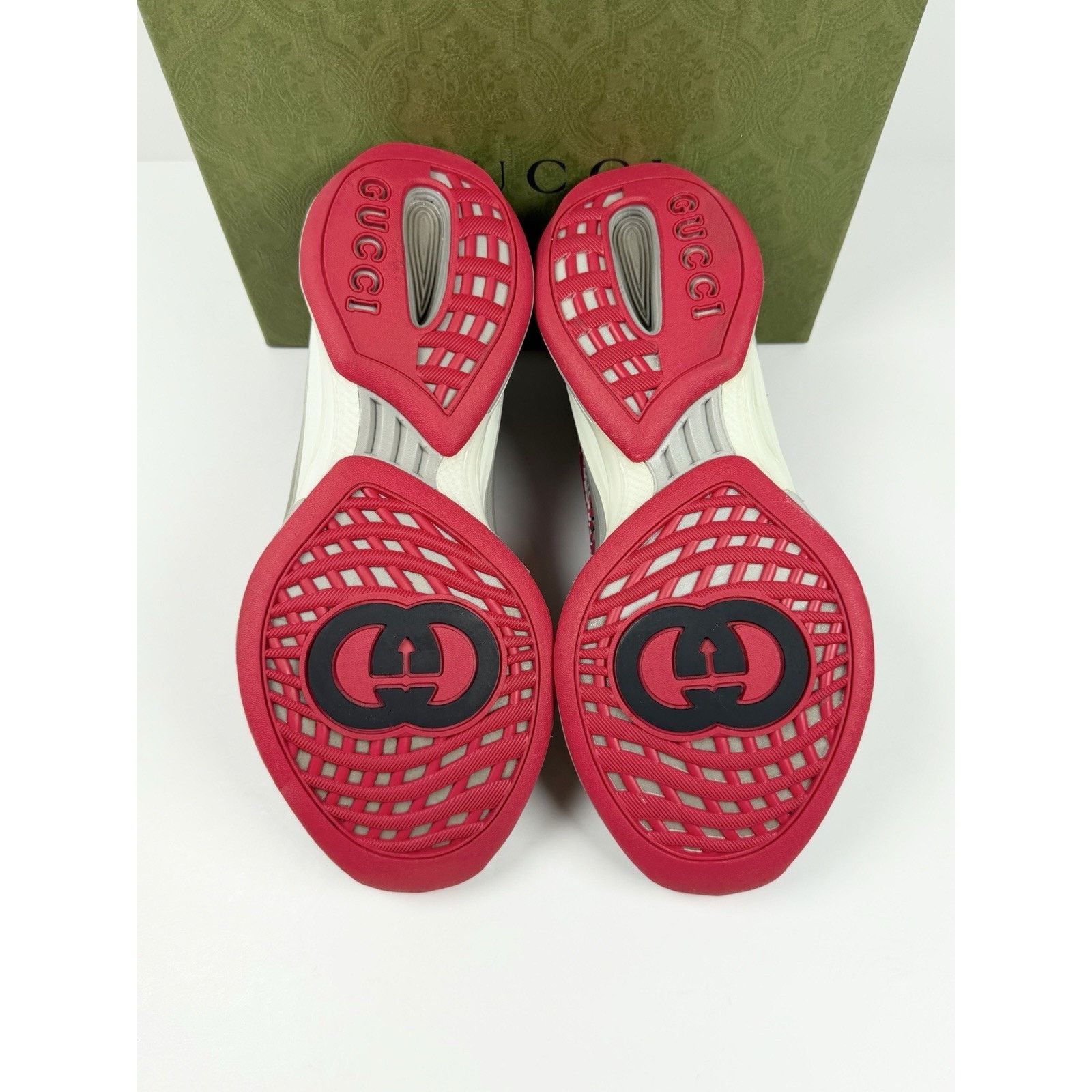 Gucci Size 6.5US - Gucci Run GG Red Sneakers NEW Size US 6.5 / EU 39-40 - 7 Thumbnail