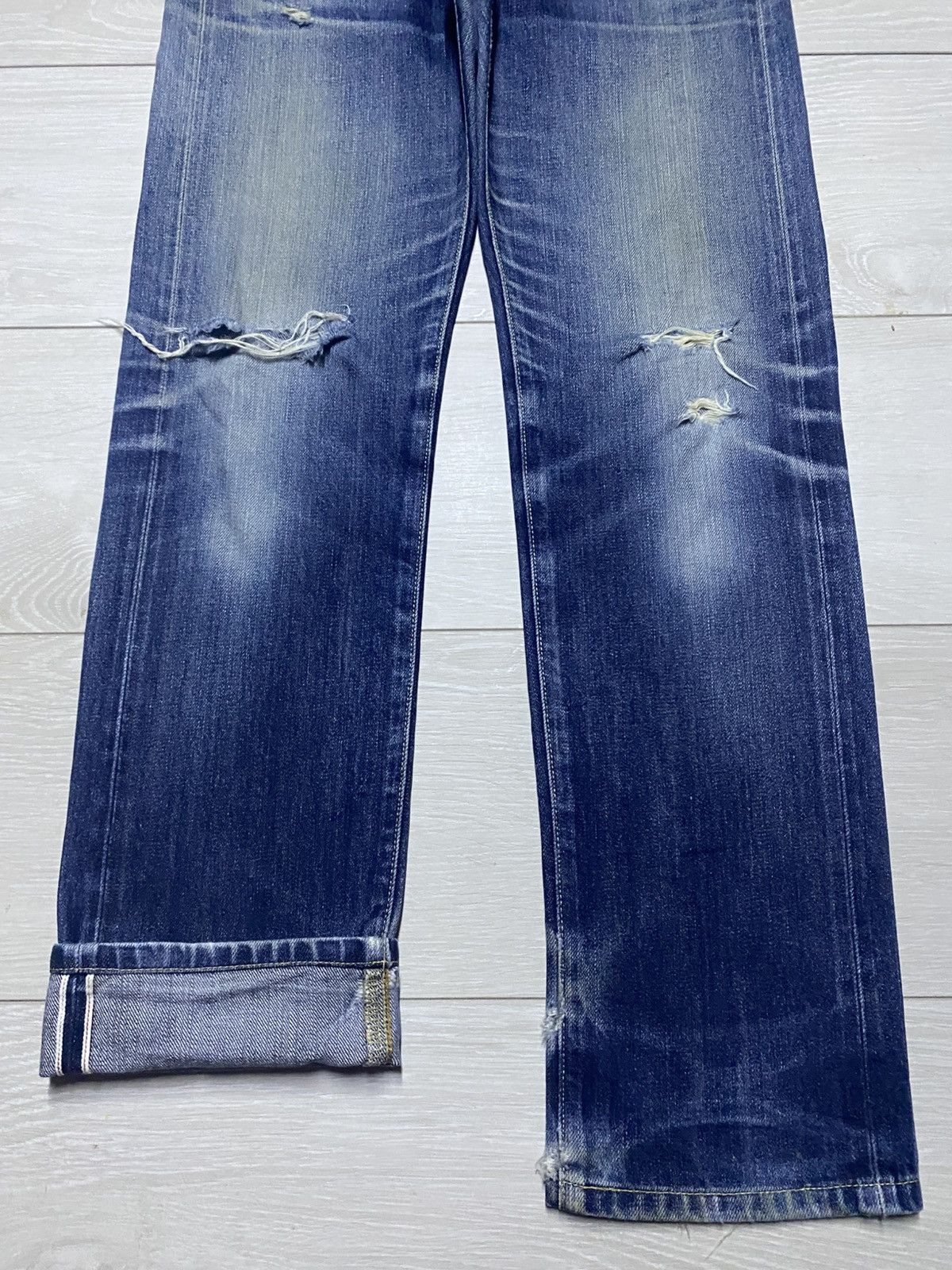 Uniqlo Vintage Japanese Brand Uniqlo Selvedge Slim Skinny Jeans Size US 29 - 5 Thumbnail