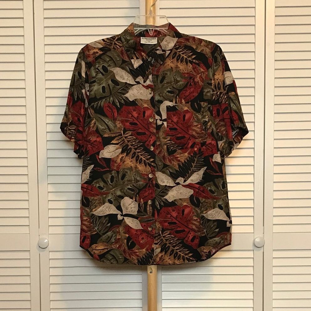 Other Alfred Dunner Vintage 90s Boho Botanical Relaxed Fit 12P Size XL / US 12-14 / IT 48-50 - 1 Thumbnail