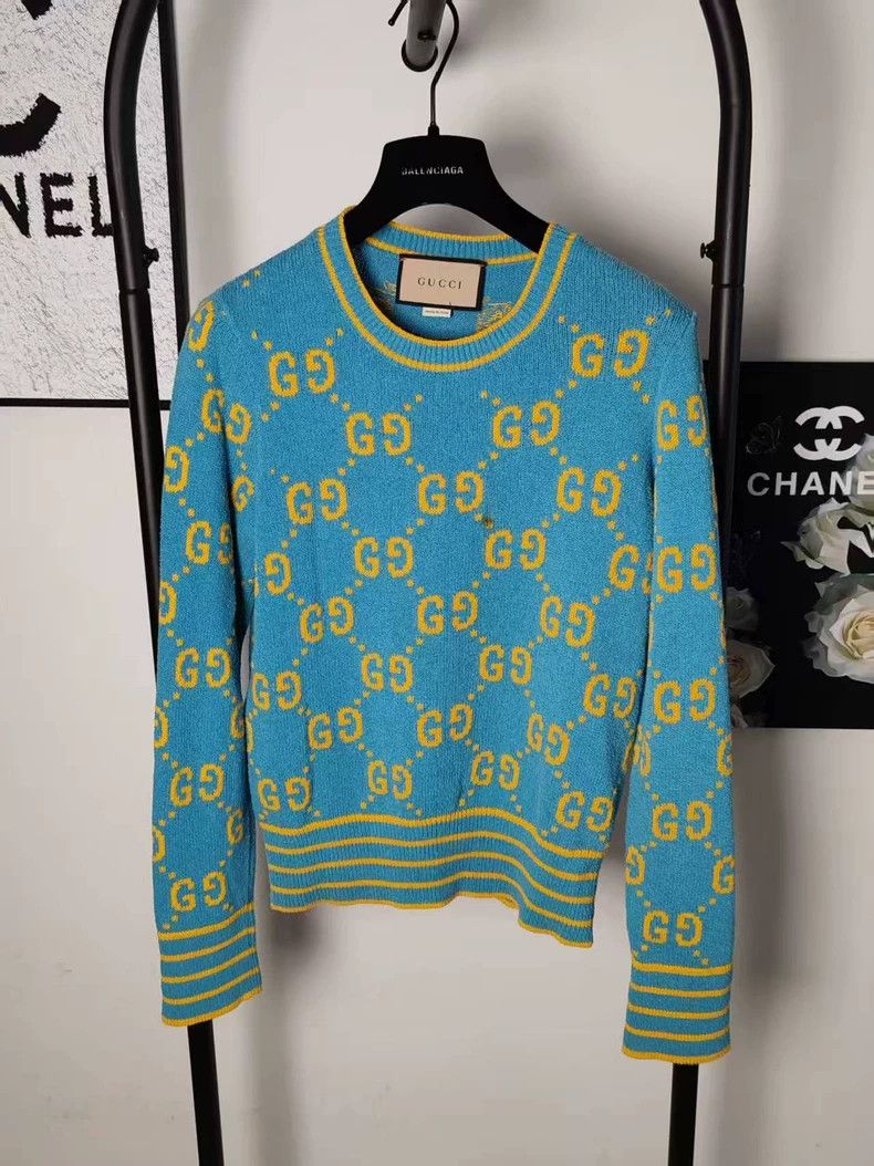 Gucci Gucci GG Monogram Knit Sweater Size US S / EU 44-46 / 1 - 1 Thumbnail