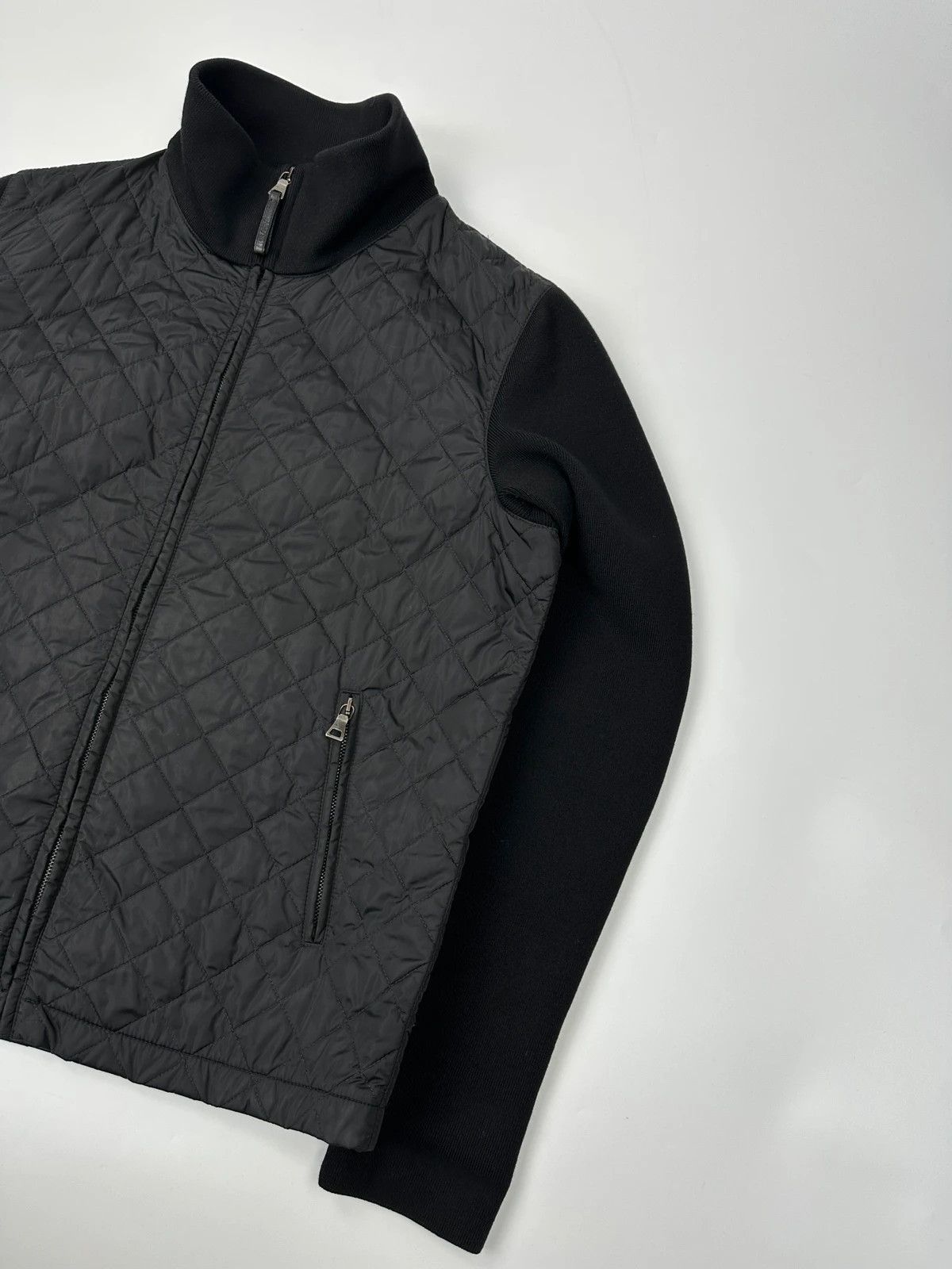 Prada Prada Sport FW01-05 Black Hybrid Wool & Nylon Padded Jacket Size US M / EU 48-50 / 2 - 4 Thumbnail