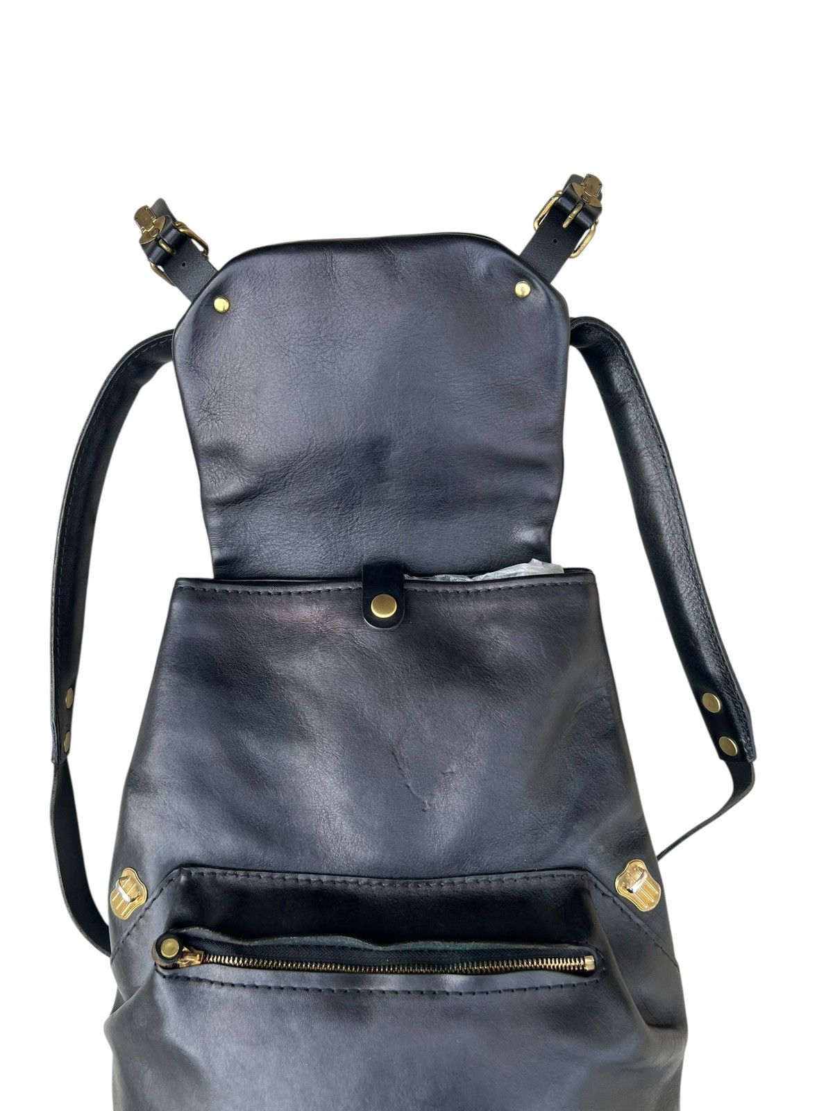 Leather Horsehide Leather Backpack By HERZ Japan Size ONE SIZE - 9 Thumbnail