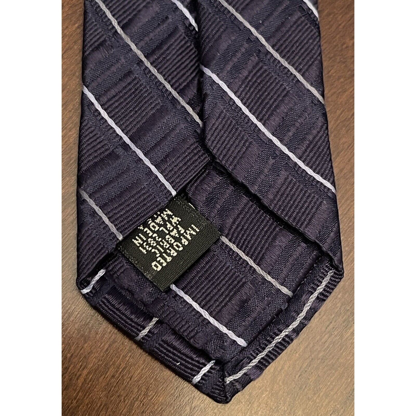 Calvin Klein Ck Calvin Klein Blue 100% Silk Men’s Neck Tie Made In Usa Size ONE SIZE - 7 Thumbnail