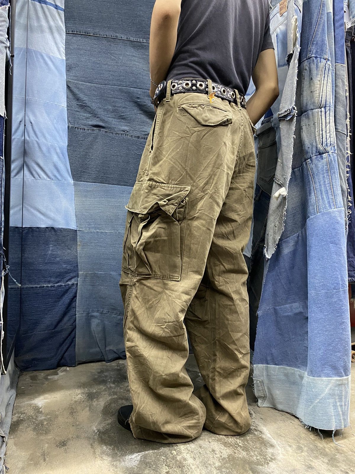 Vintage military cargo pant blue way clothing b 6251 Size US 30 / EU 46 - 2 Thumbnail
