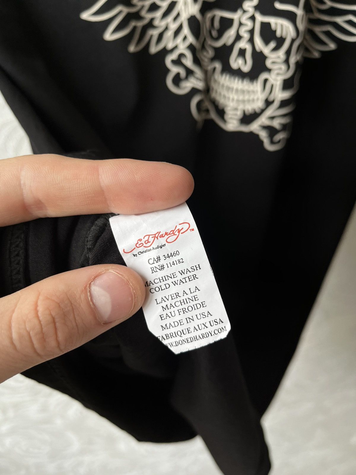 Ed Hardy Vintage Y2k Ed Hardy Skull Gun ☠️ Big Logo Rare T-Shirt 90s Size US L / EU 52-54 / 3 - 7 Thumbnail