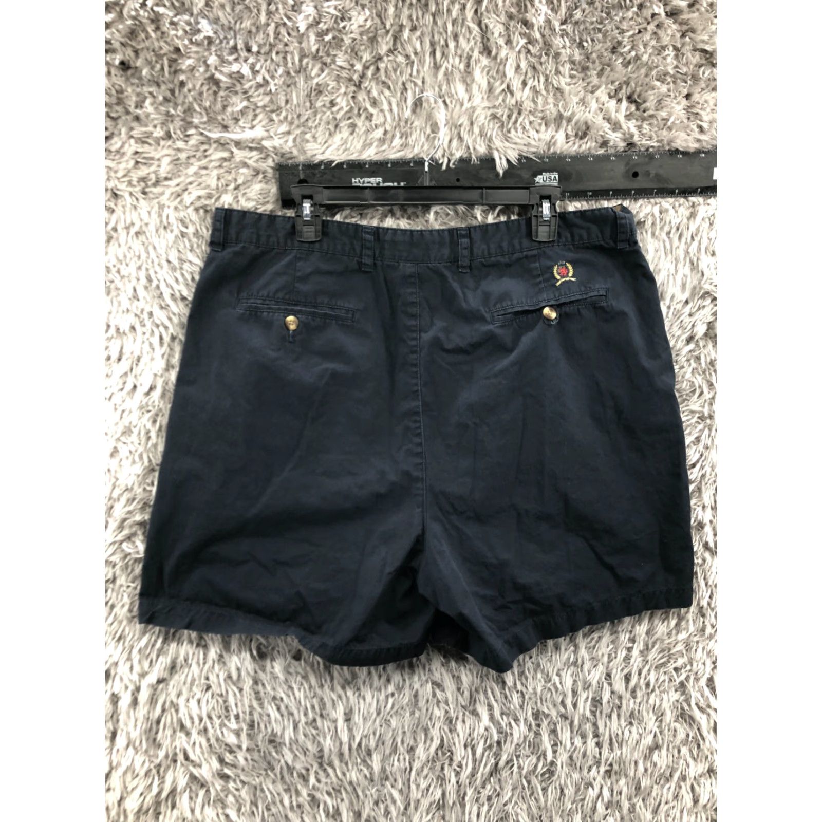 Tommy Hilfiger Tommy Hilfiger Chino Shorts Mens Size 40 Mid Rise Dark Wash Blue Size US 40 / EU 56 - 4 Thumbnail
