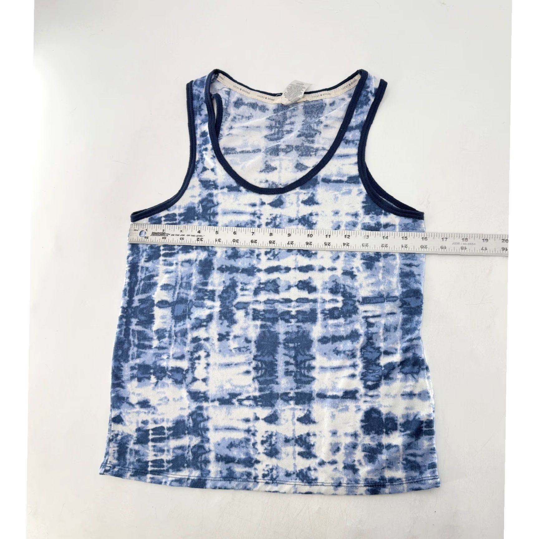 Lucky Brand Lucky Brand Women's Tank Top Blue Tie Dye Sleeveless Scoop Neck Casual Summer S Size S / US 4 / IT 40 - 7 Thumbnail