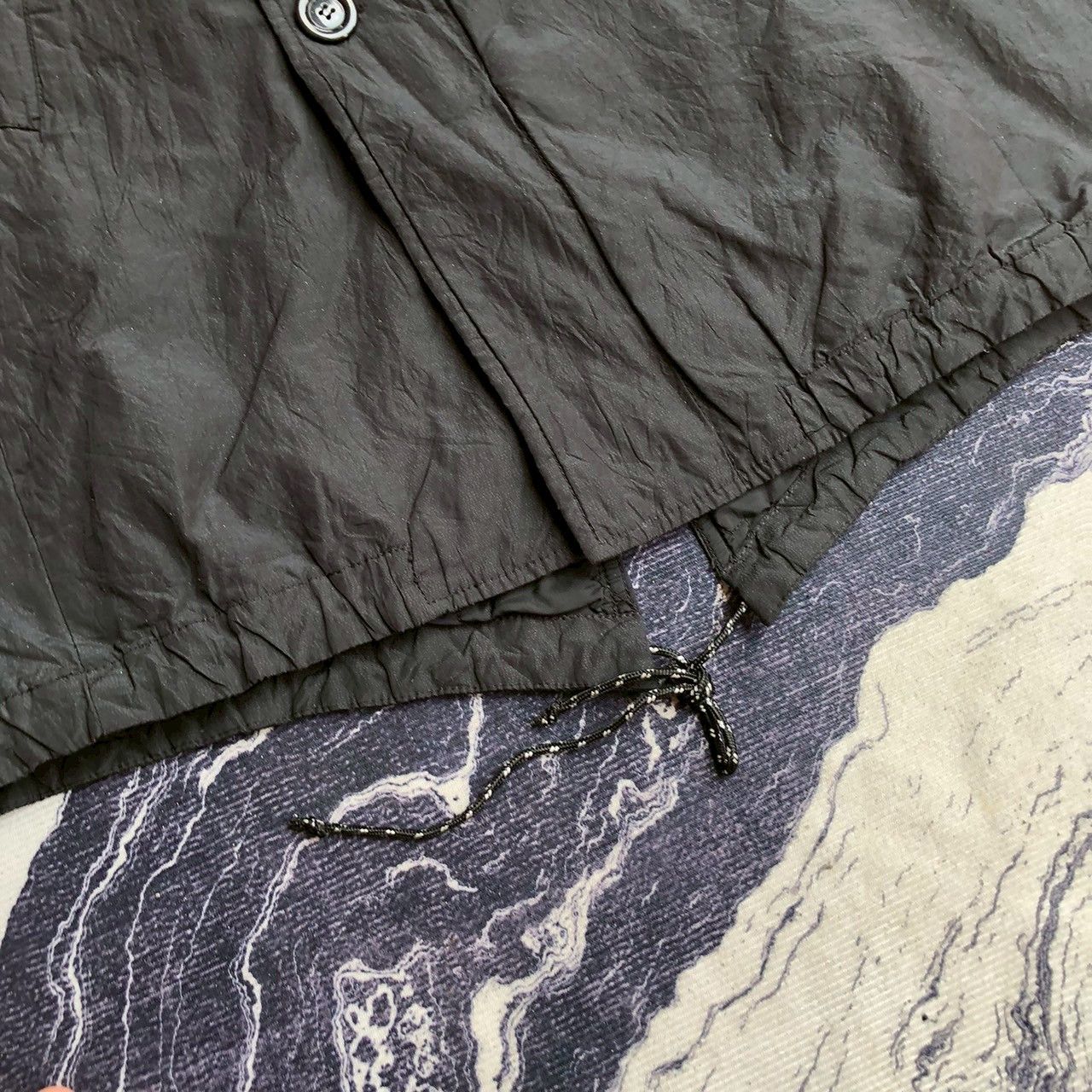 If Six Was Nine Vintage Y2K Diesel Quilted Military Coat w/ Leather Details Size US M / EU 48-50 / 2 - 4 Thumbnail