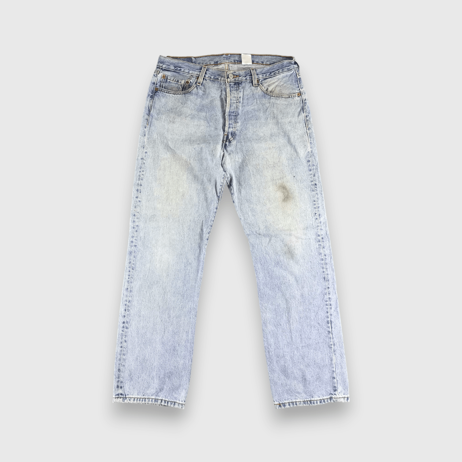 Levi's Vintage Levis 501 Jeans Levi's Faded Blue Denim -J418 Size US 35 - 1 Thumbnail