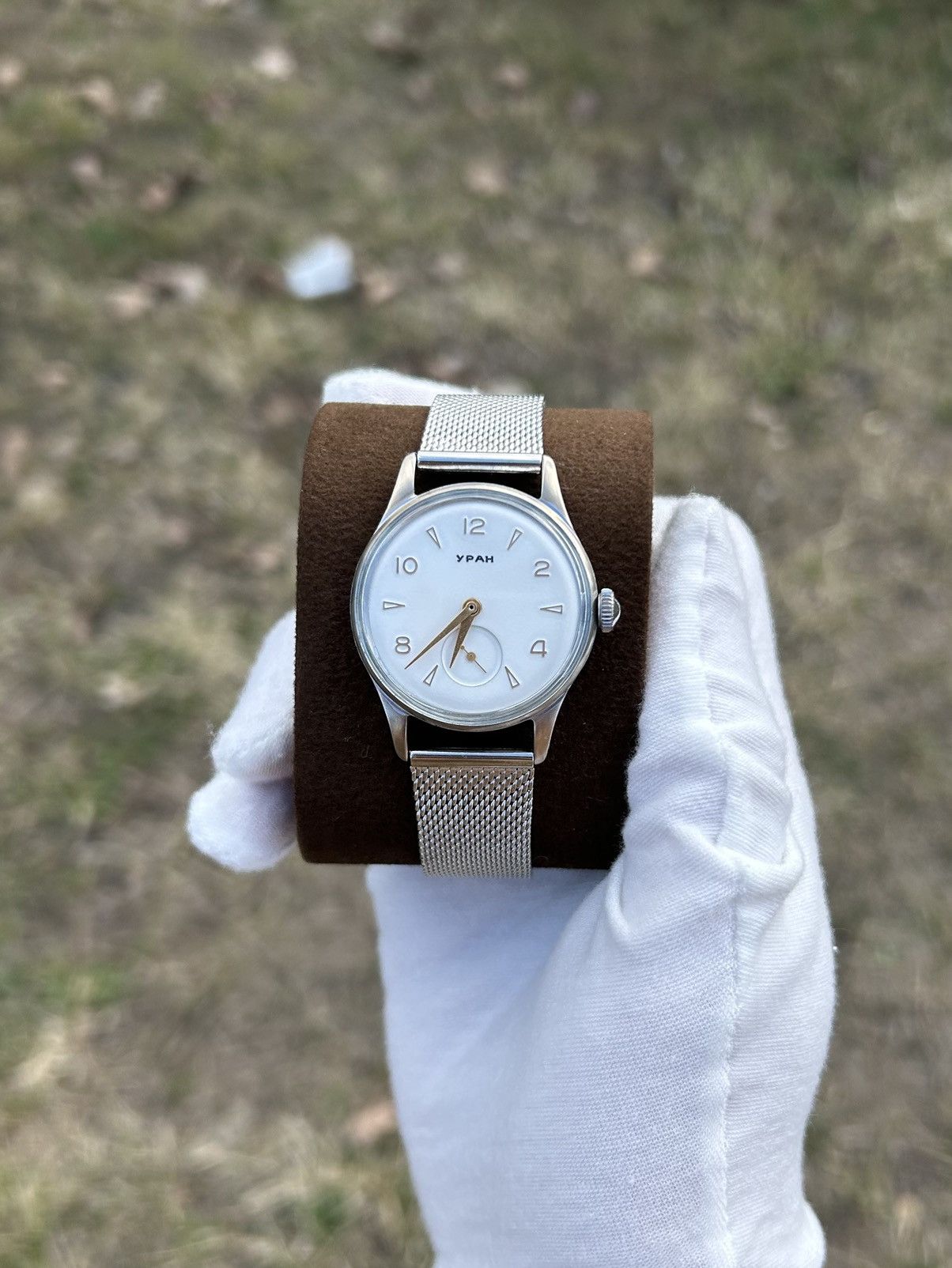 Vintage Vintage Watch Uran USSR Soviet Mechanical Retro 1970s Size ONE SIZE - 2 Thumbnail
