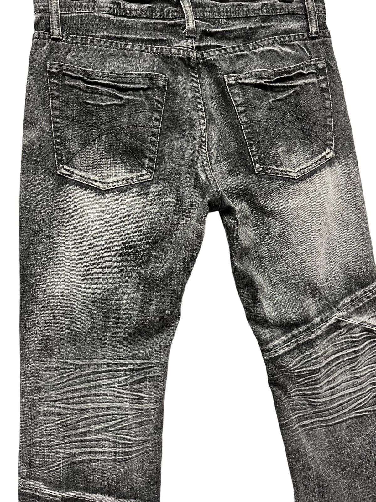 Pro Edge BLACK PUNK FLARE🔥Vintage EDGE X RUPERT Black Spliced Denim Size US 31 - 9 Thumbnail