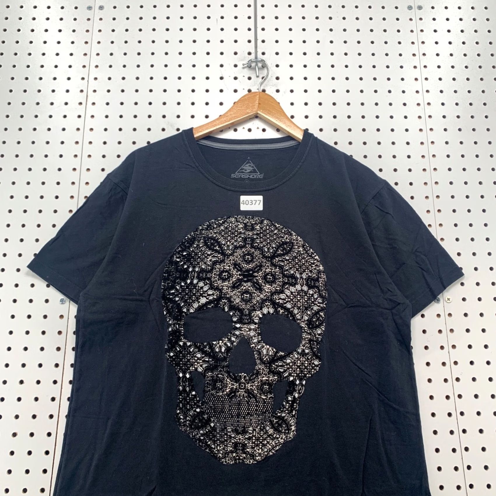 Affliction VINTAGE Seashore Skull Shirt Mens Large Black Embroidered Y2K Affliction Shirt Size US L / EU 52-54 / 3 - 4 Thumbnail