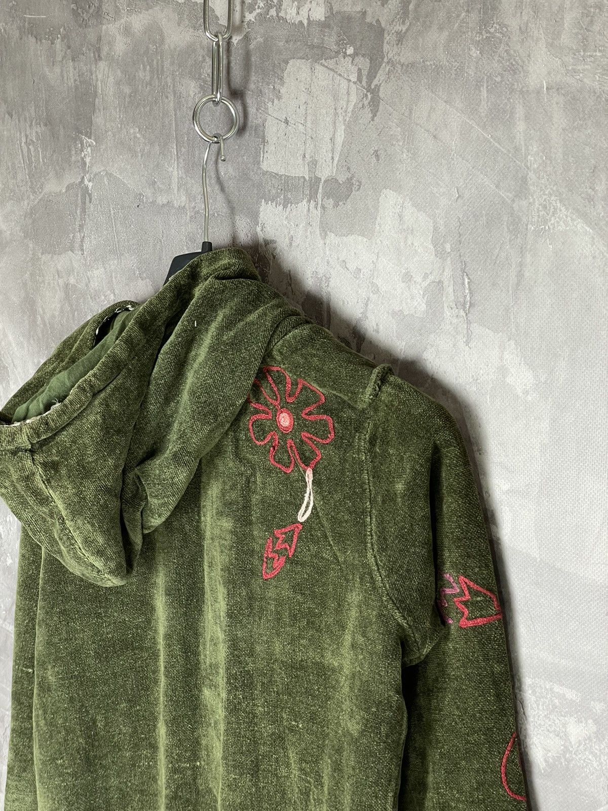 Japanese Brand × Vintage Y2K Vintage Faded Hoodie 00s Diesel Sweater Japanese Style Size S / US 4 / IT 40 - 9 Thumbnail