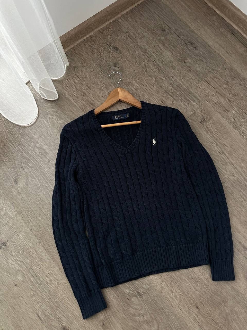 Polo Ralph Lauren × Vintage Vintage Polo Ralph Lauren Blue Cable Knit Sweater Size US M / EU 48-50 / 2 - 13 Thumbnail