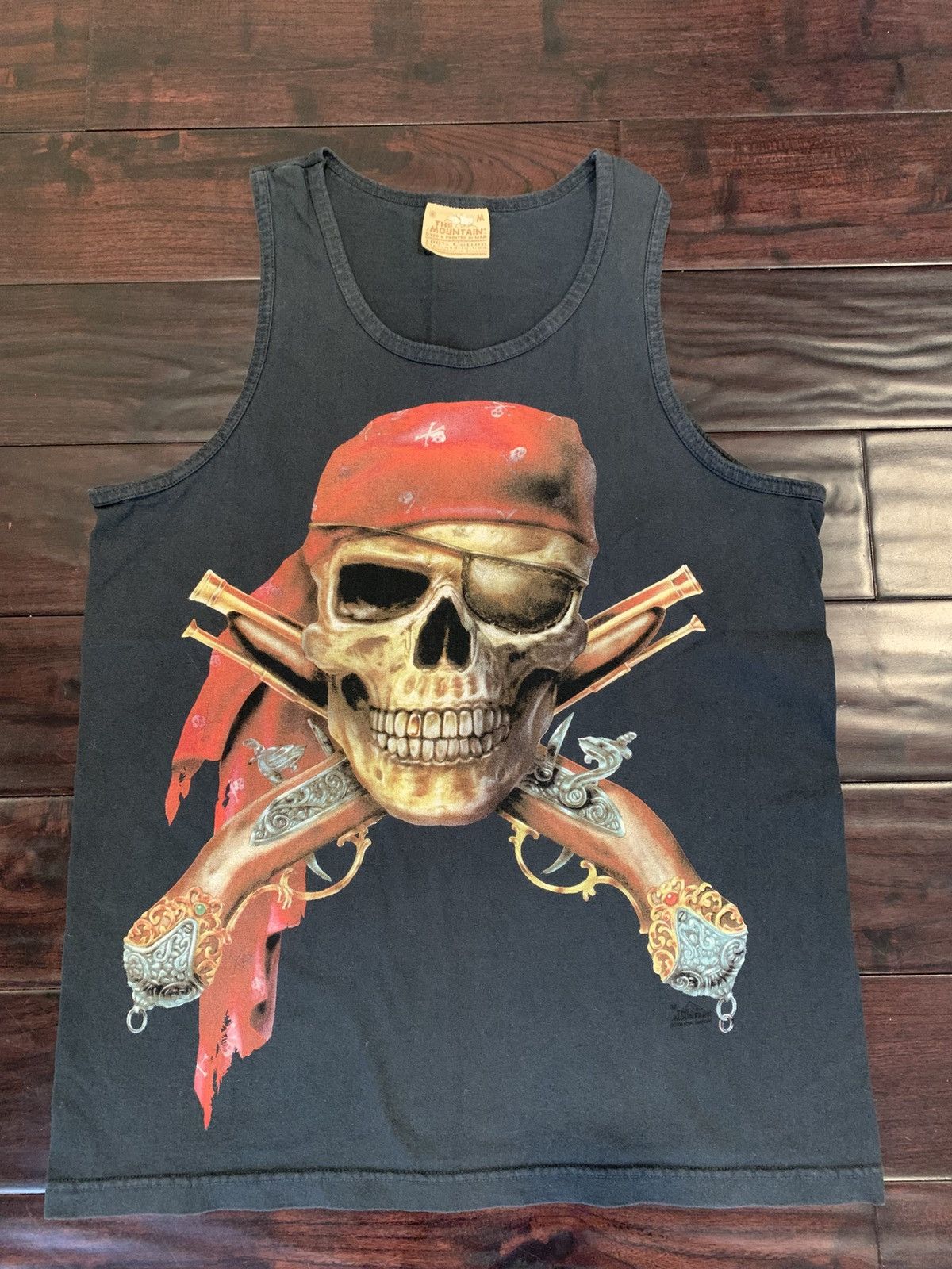The Mountain Vintage The Mountain Pirate Skull Tank Top, Leather Tag Size US M / EU 48-50 / 2 - 1 Thumbnail